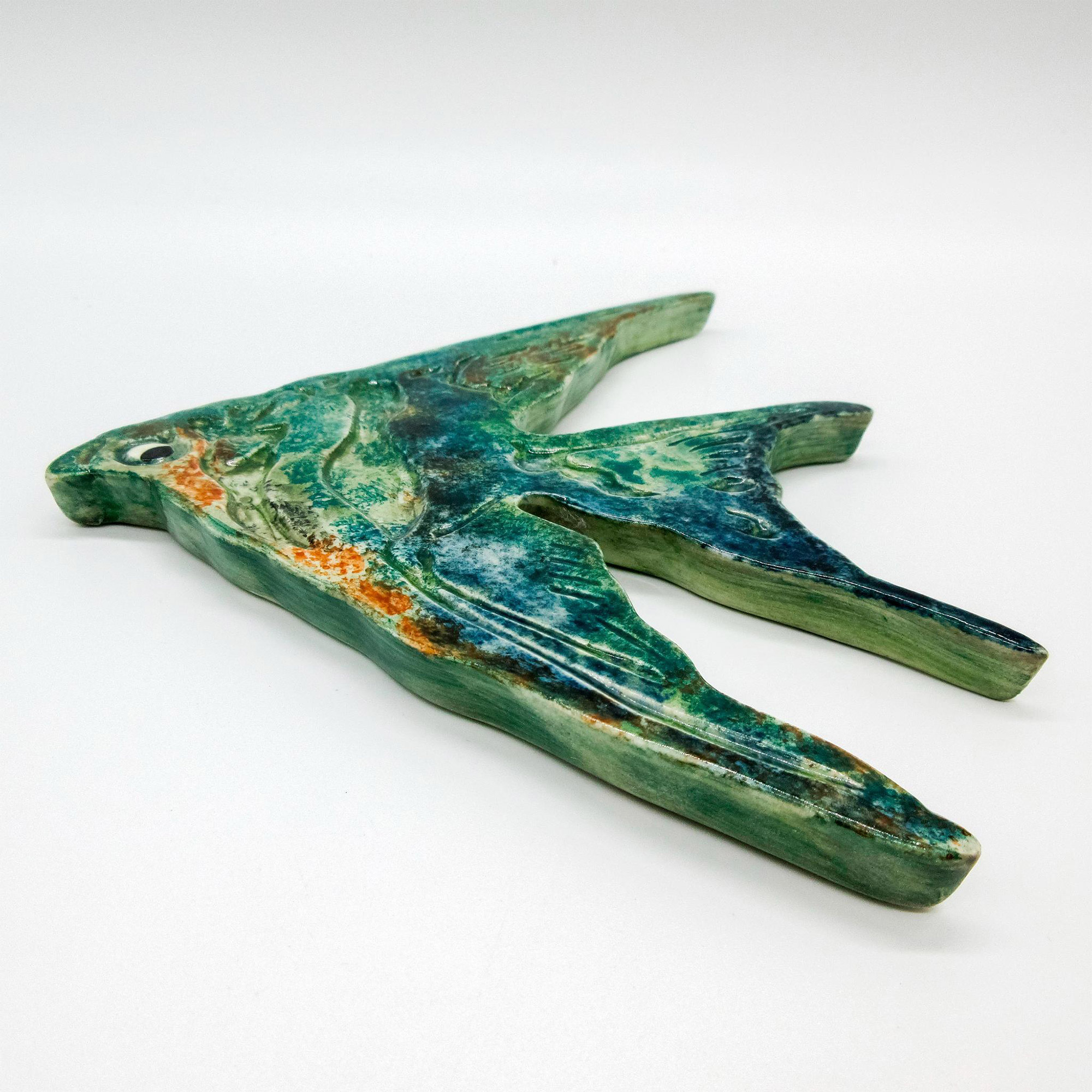 Goldscheider Pottery Plaque, Tropical Fish - Image 2 of 4