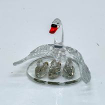 Swarovski Crystal Figurine, Swan Family