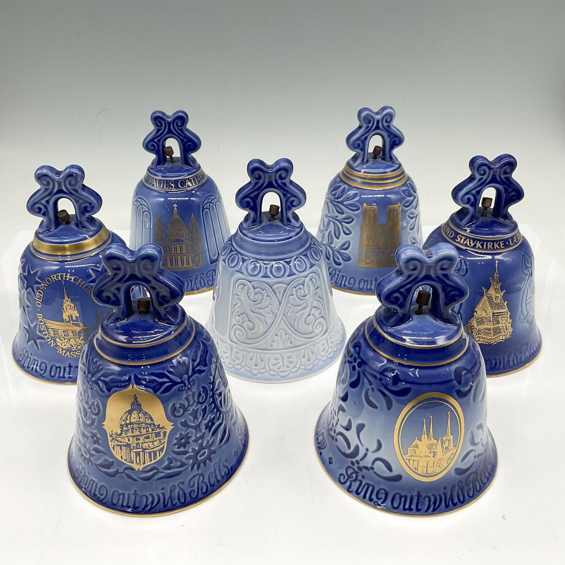 7pc Bing & Grondahl Porcelain Annual Bells - Image 2 of 3