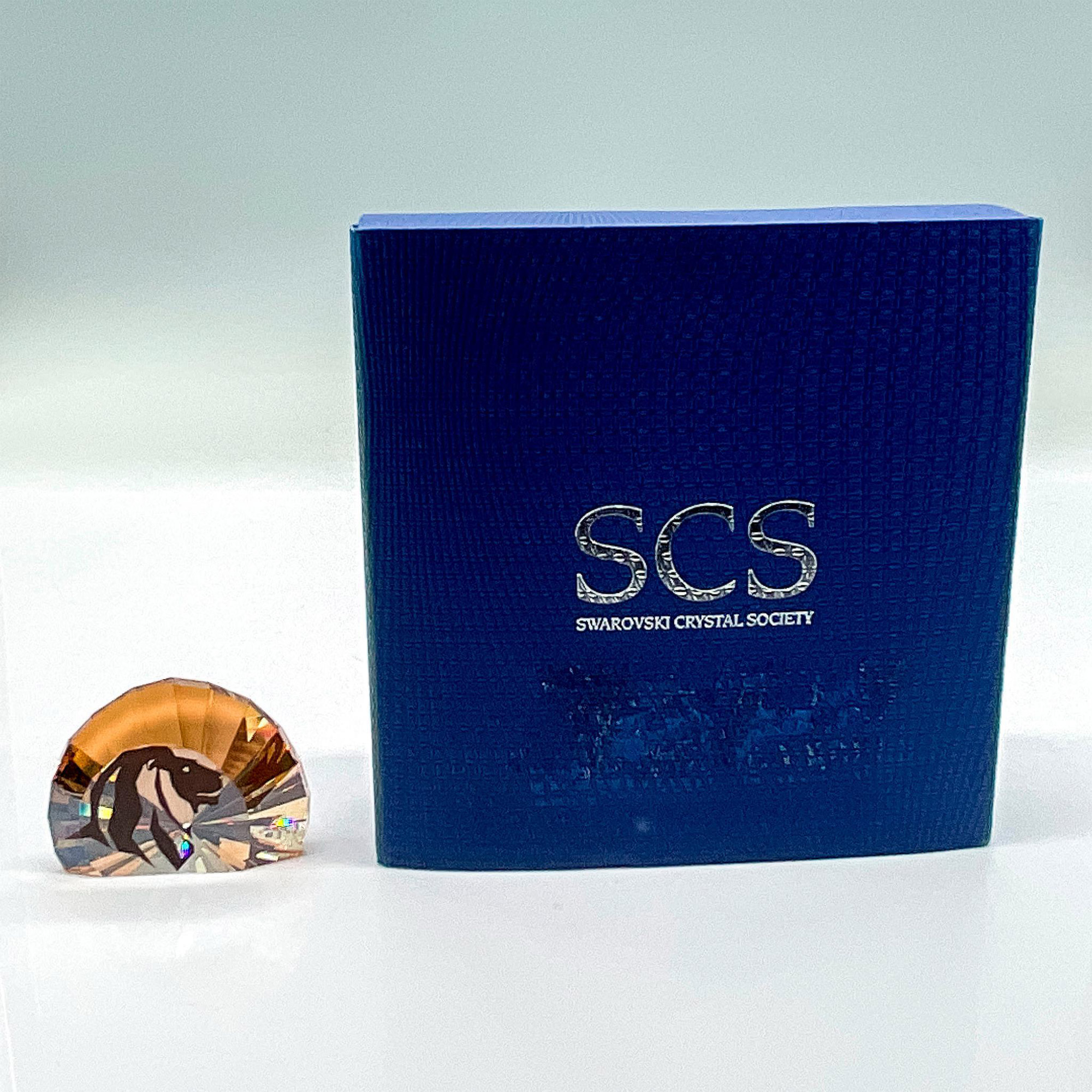 Swarovski Crystal Paperweight, SCS Lion Head - Image 4 of 4