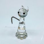 Swarovski Silver Crystal Figurine, Cat Tall