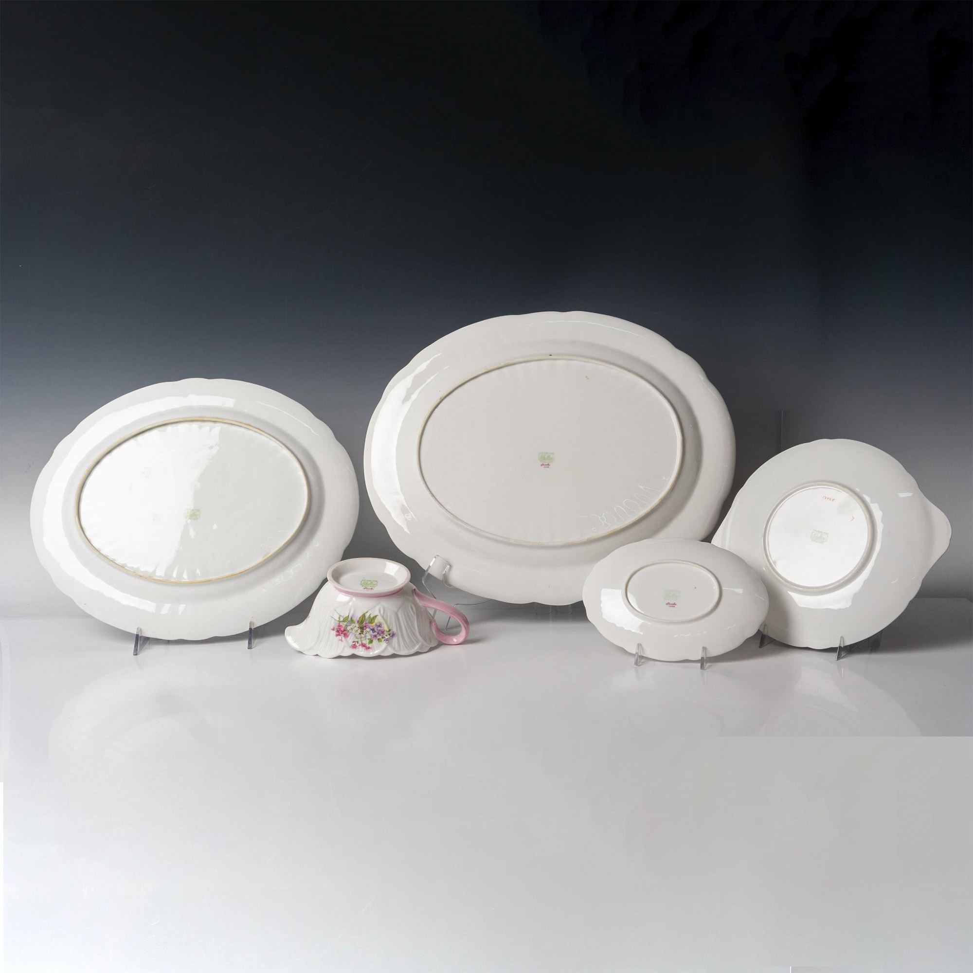 5pc Shelley Bone China Serve Ware, Stocks - Image 3 of 4