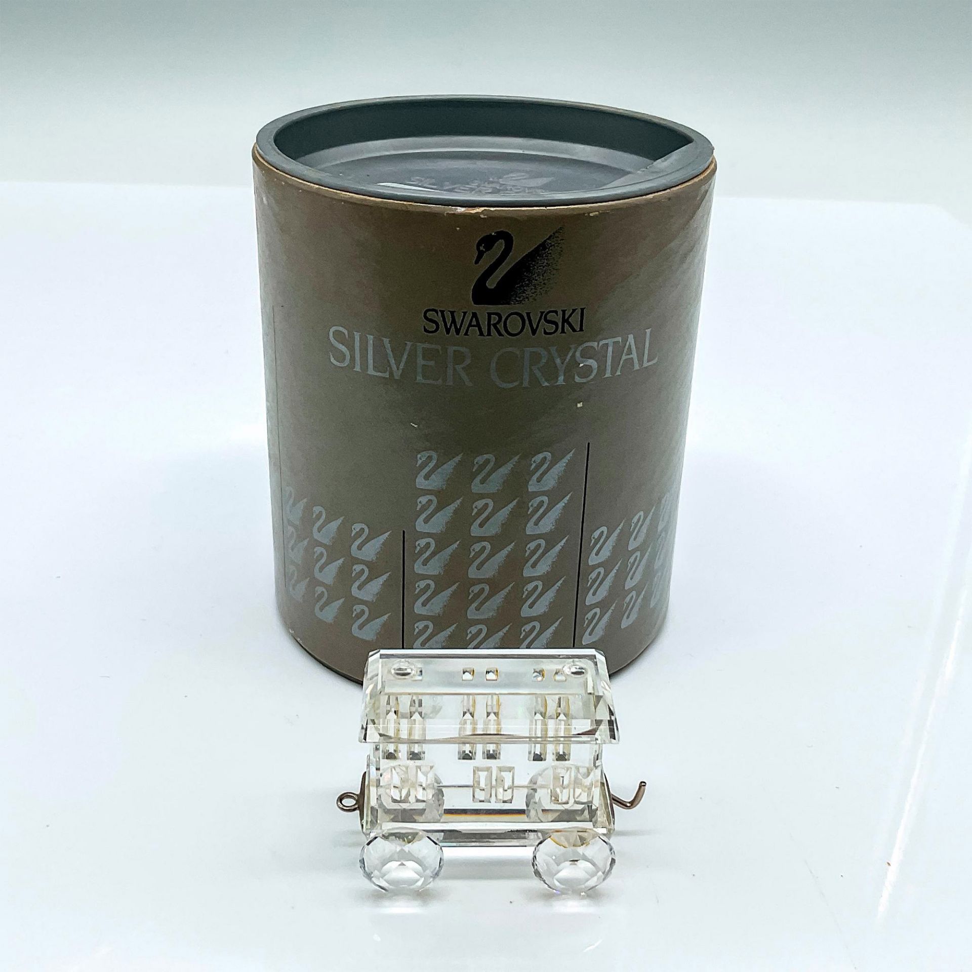 Swarovski Silver Crystal Figurine, Passenger Carriage - Bild 4 aus 4