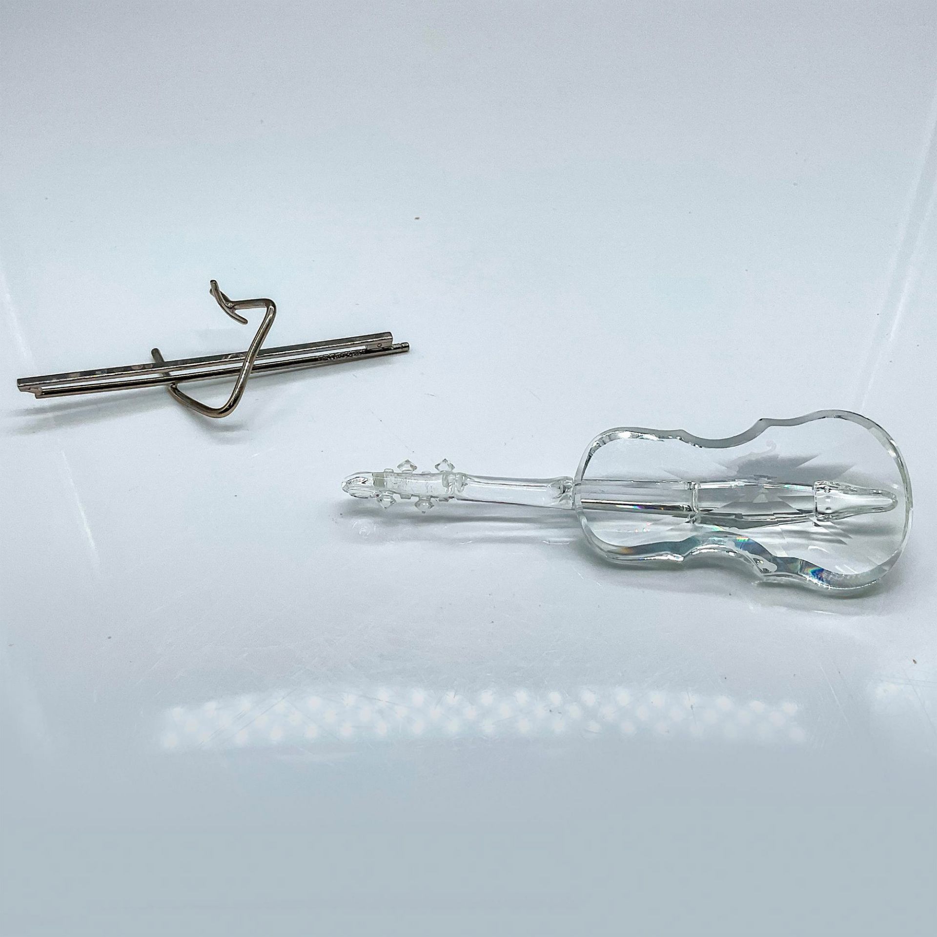 Swarovski Silver Crystal Figurine, Violin - Bild 2 aus 3