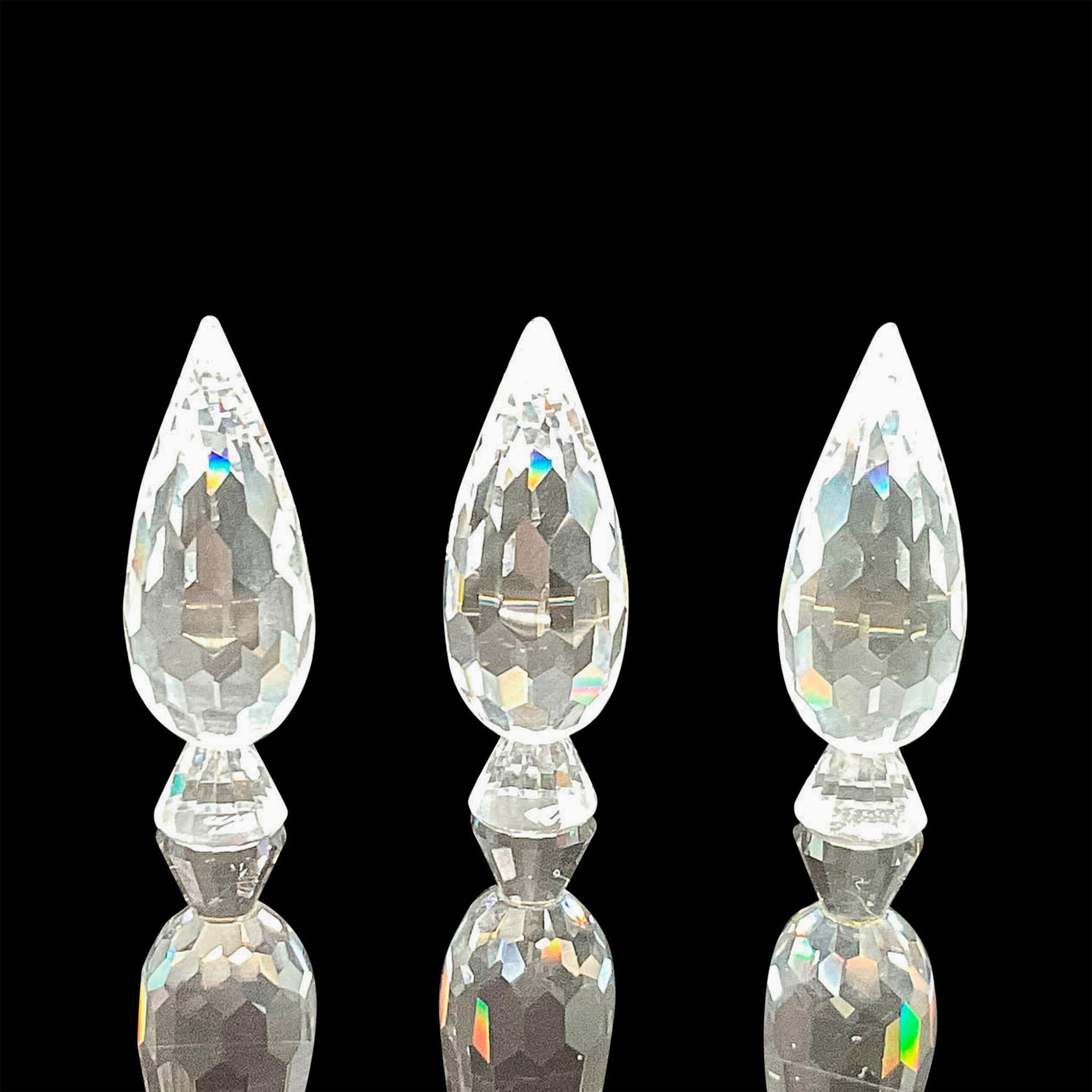 Swarovski Silver Crystal Figurine, 3 Poplar Trees