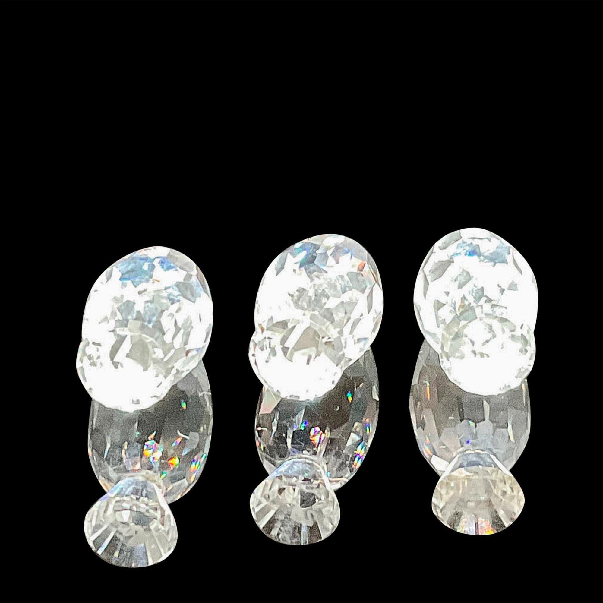 Swarovski Silver Crystal Figurine, 3 Poplar Trees - Image 3 of 4