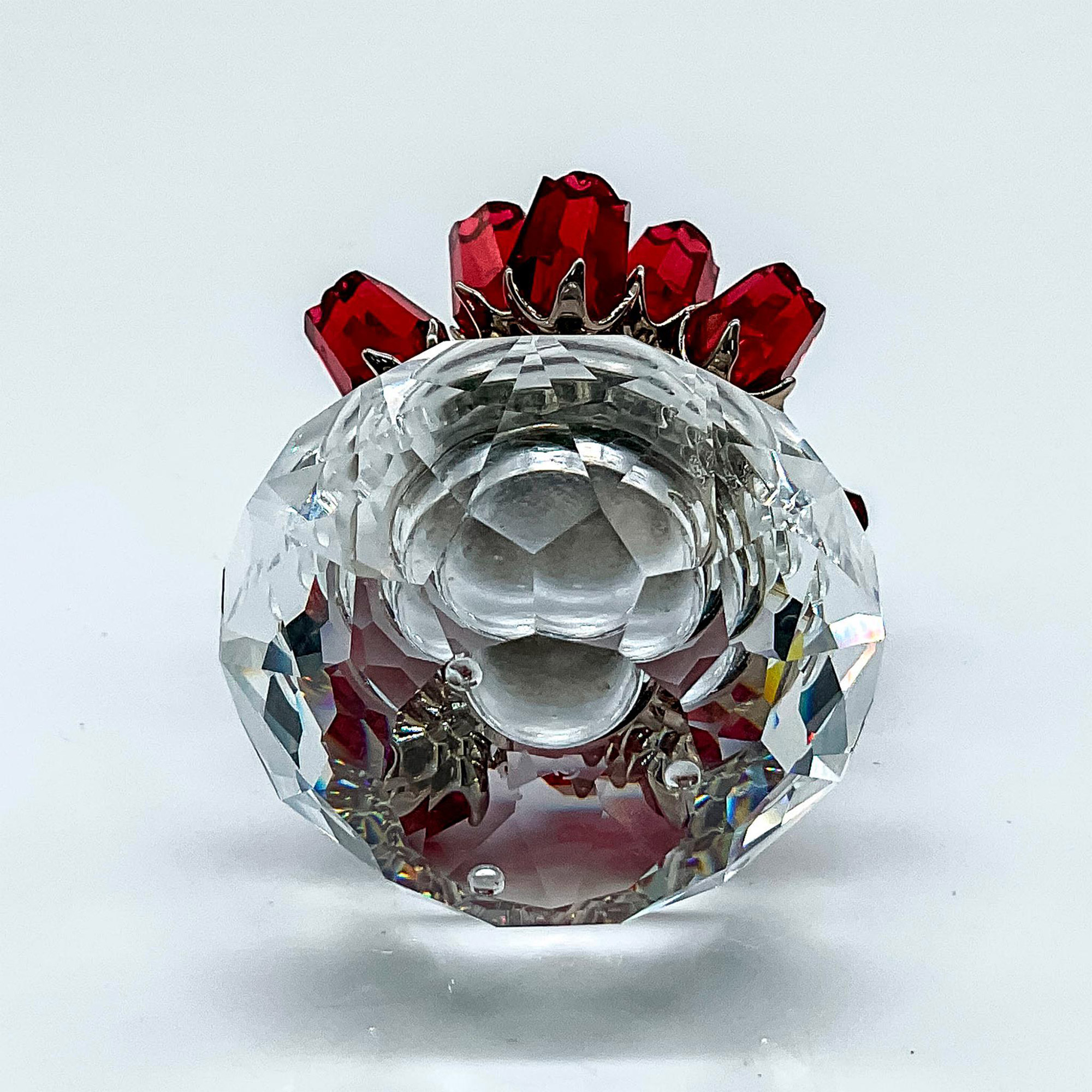 Swarovski Crystal Figurine, Vase of Red Roses - Image 2 of 2