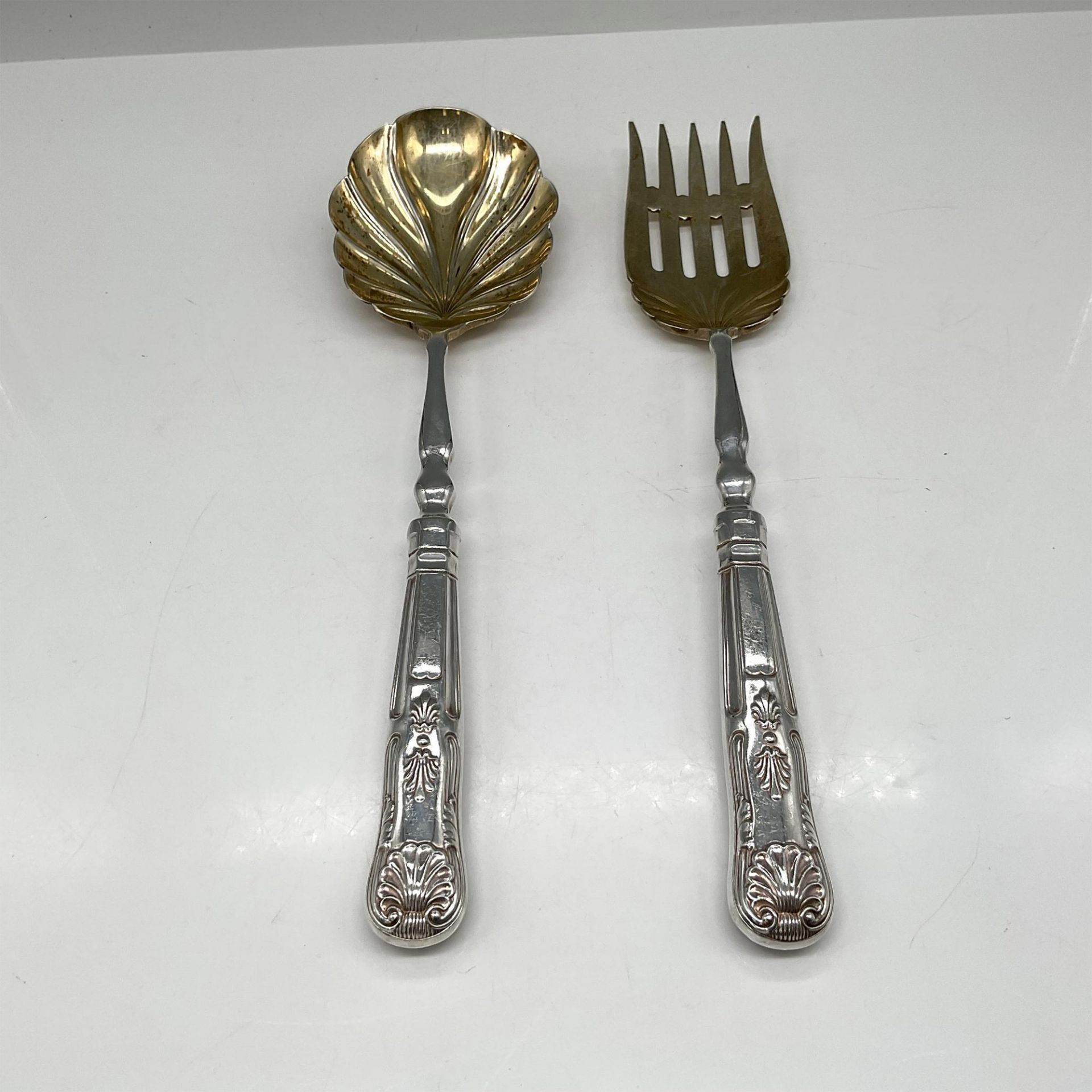 2pc Israel Freeman Ltd. Sterling Silver Utensils - Bild 2 aus 3