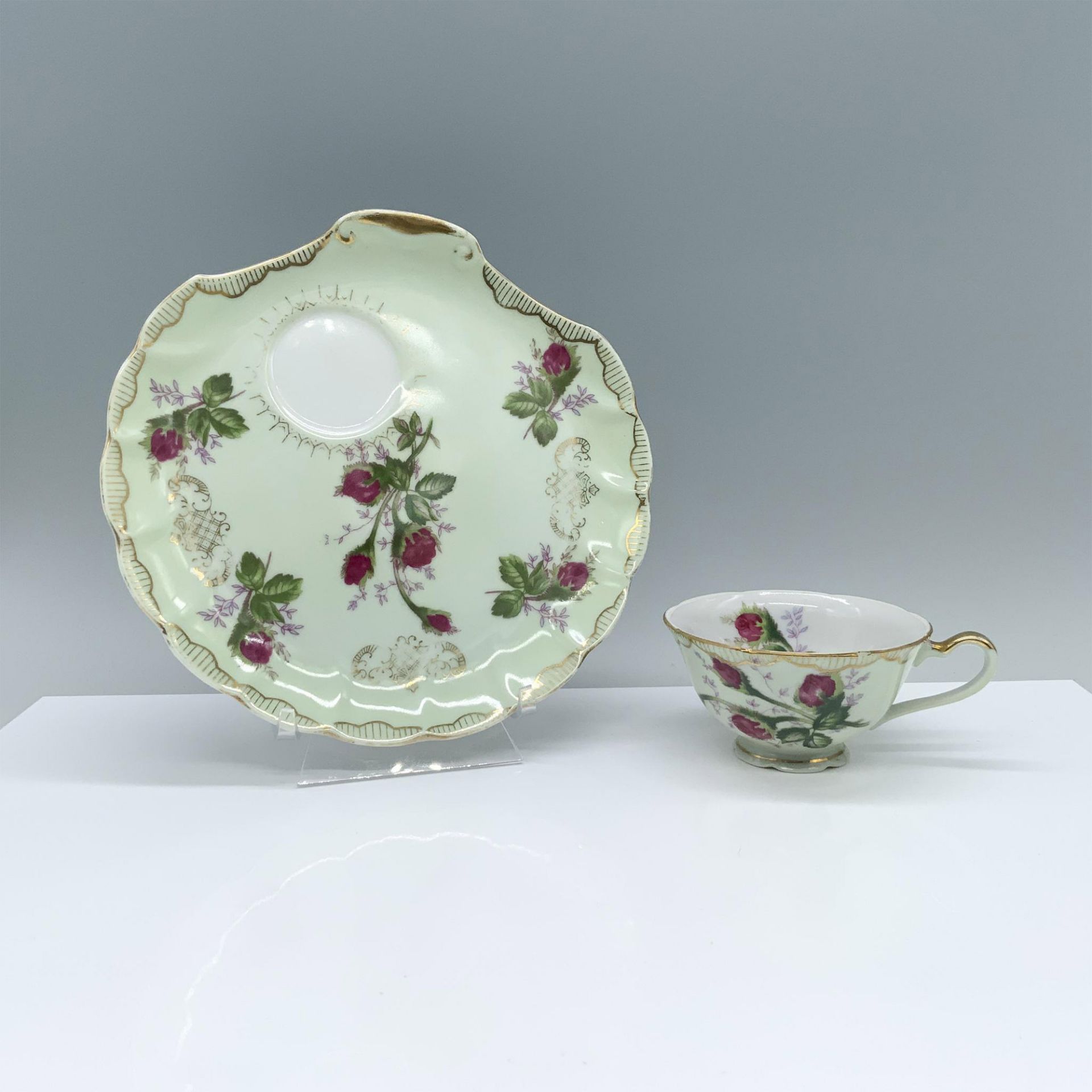 2pc Lefton China Teacup and Luncheon Set - Image 2 of 3