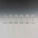 6pc Baccarat Cordial Glasses