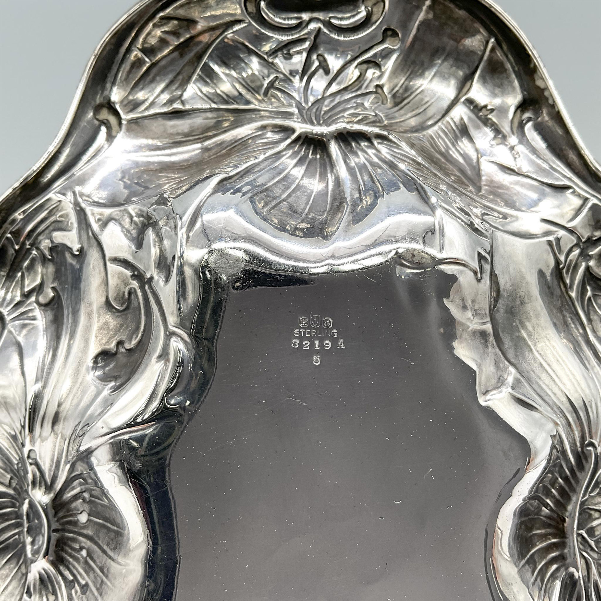 Gorham Sterling Silver Floral Bowl - Image 4 of 4