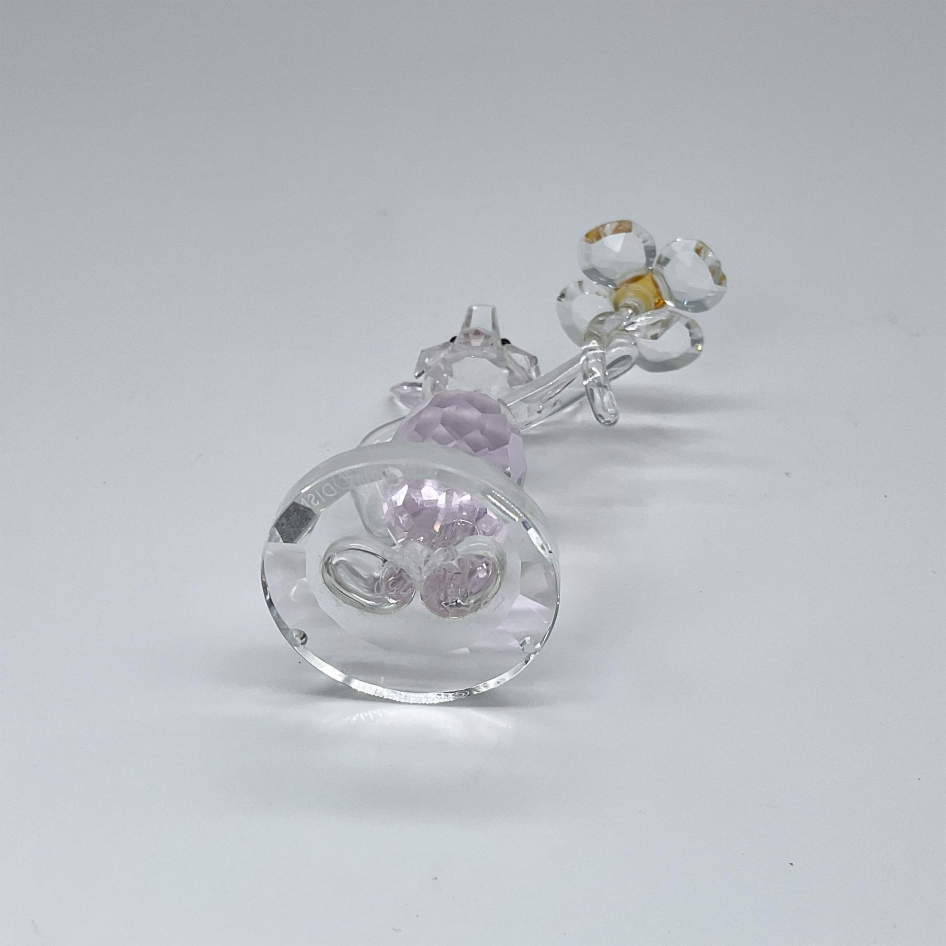 Crystal World Figurine, Piglet with Flower - Image 3 of 3