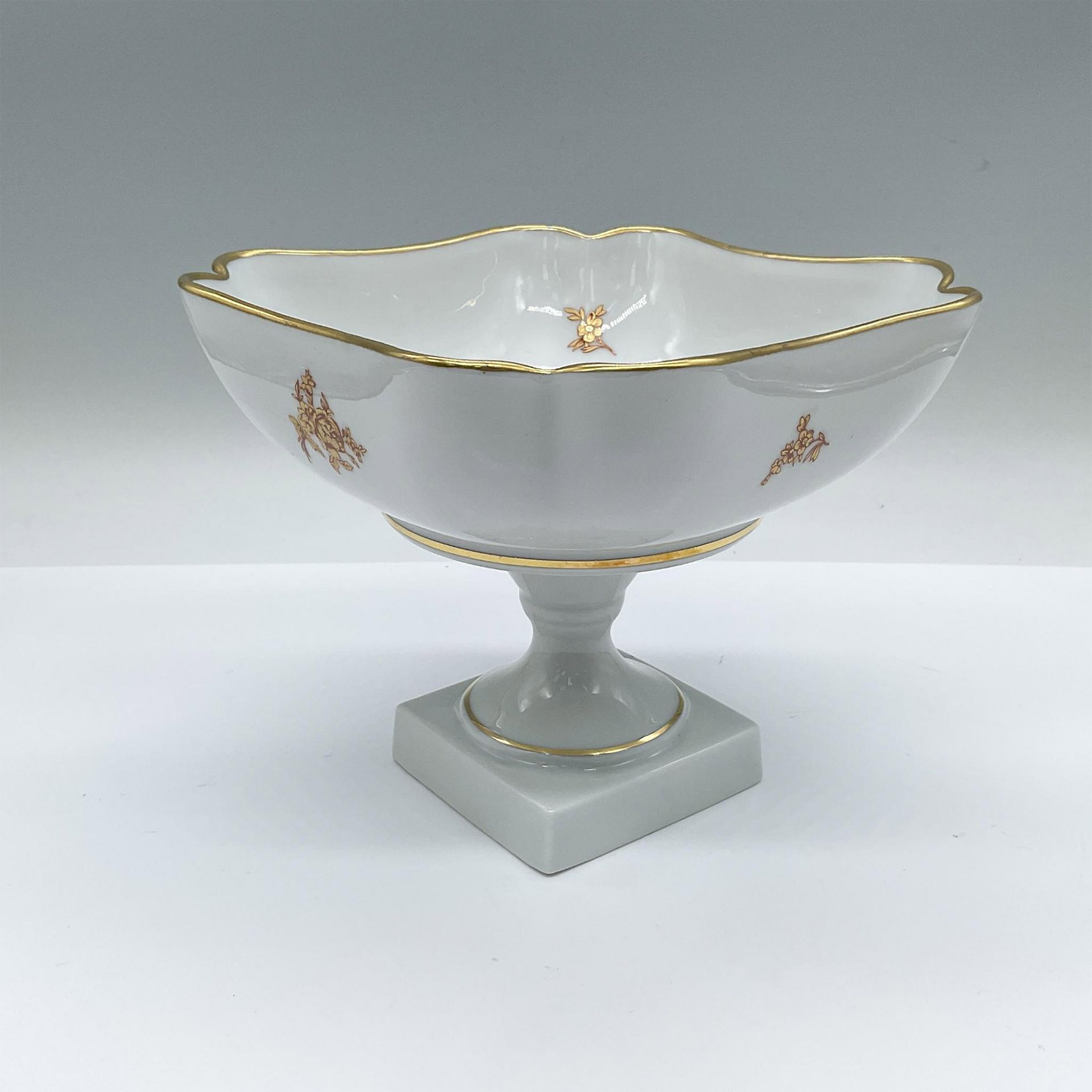 Limoges Porcelain Gilt Floral Candy Dish