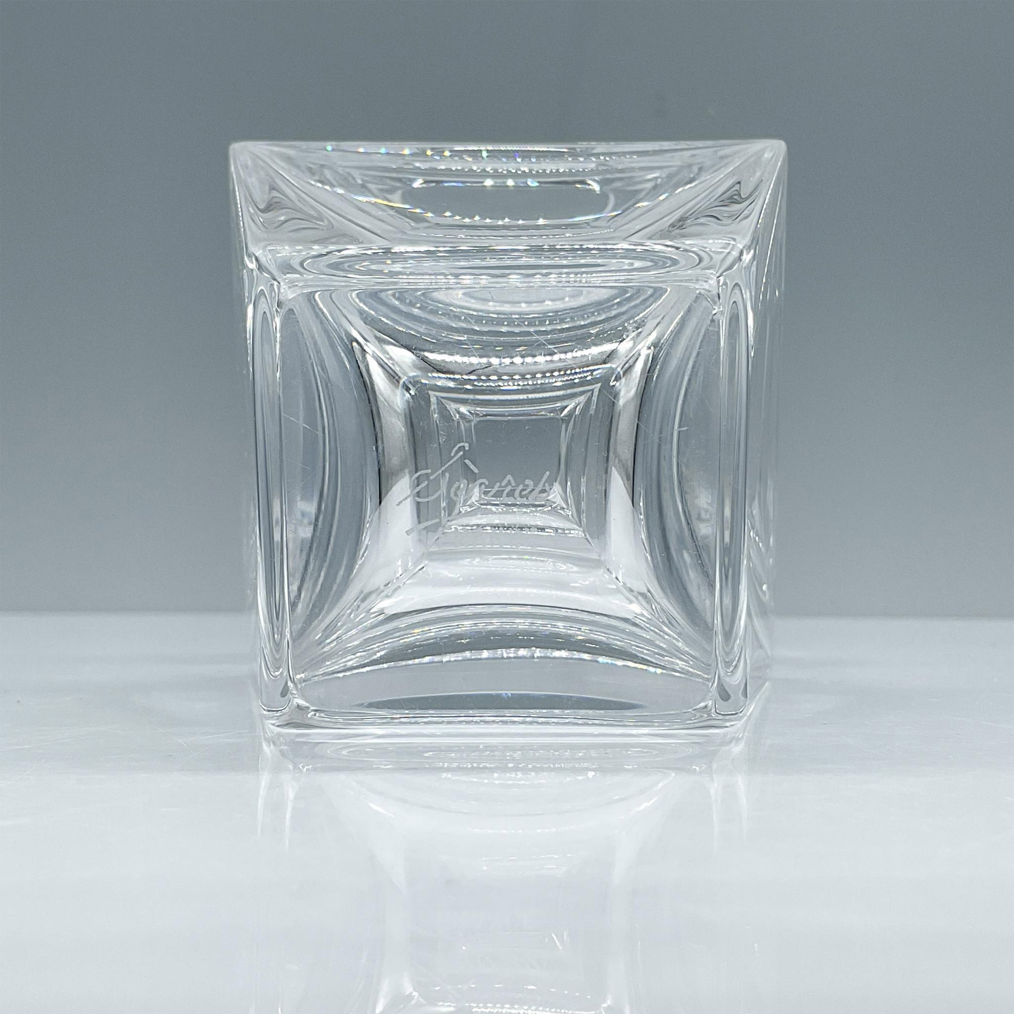 Sevres France Crystal Vase, Square - Image 4 of 4