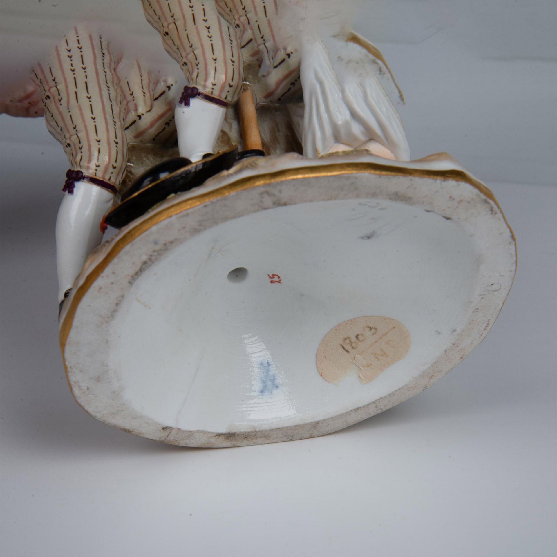 Pair of Meissen Porcelain Candle Holders, Egg Thieves - Bild 8 aus 9