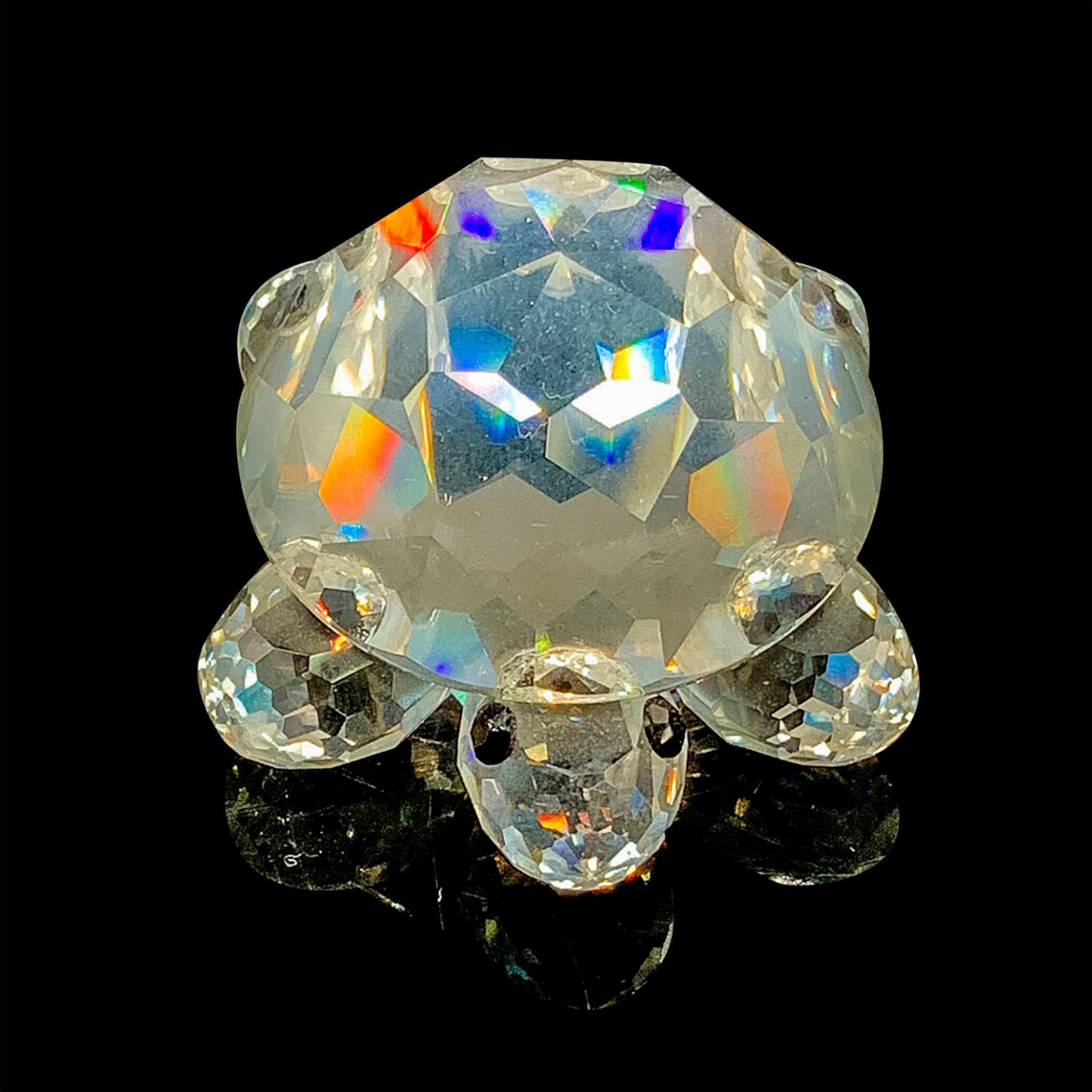 Swarovski Silver Crystal Figurine, SCS Turtle/Tortoise