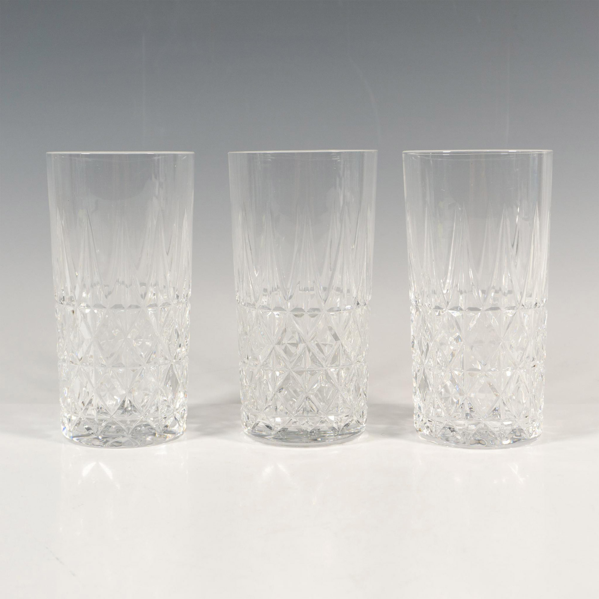 3pc Baccarat Crystal Cocktail Glasses