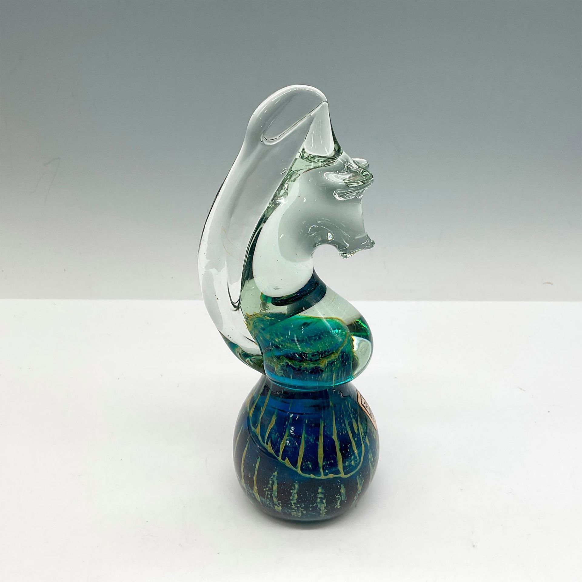Mdina Signed Maltese Art Glass Seahorse Paperweight