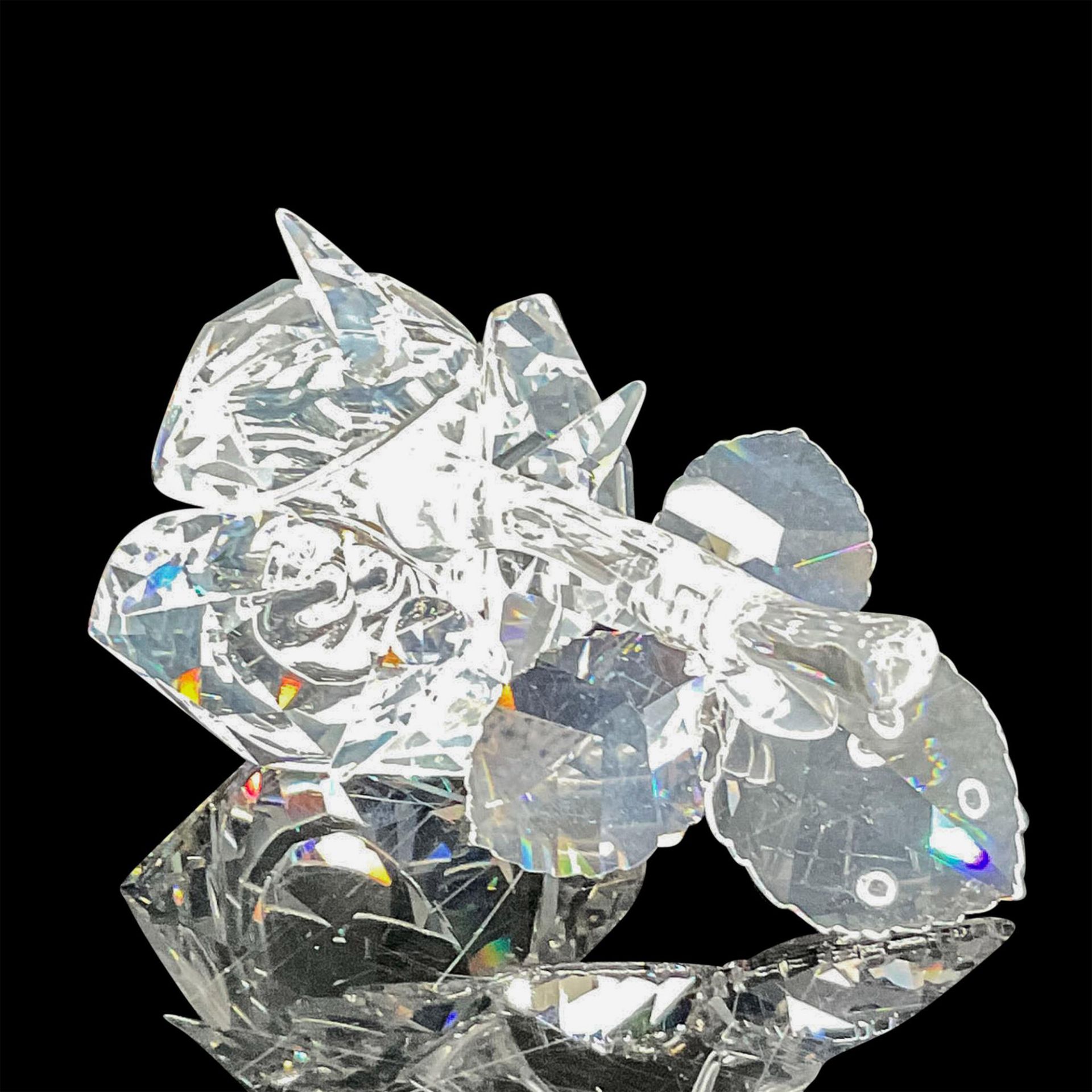 Swarovski Silver Crystal Figurine, Rose - Image 3 of 4