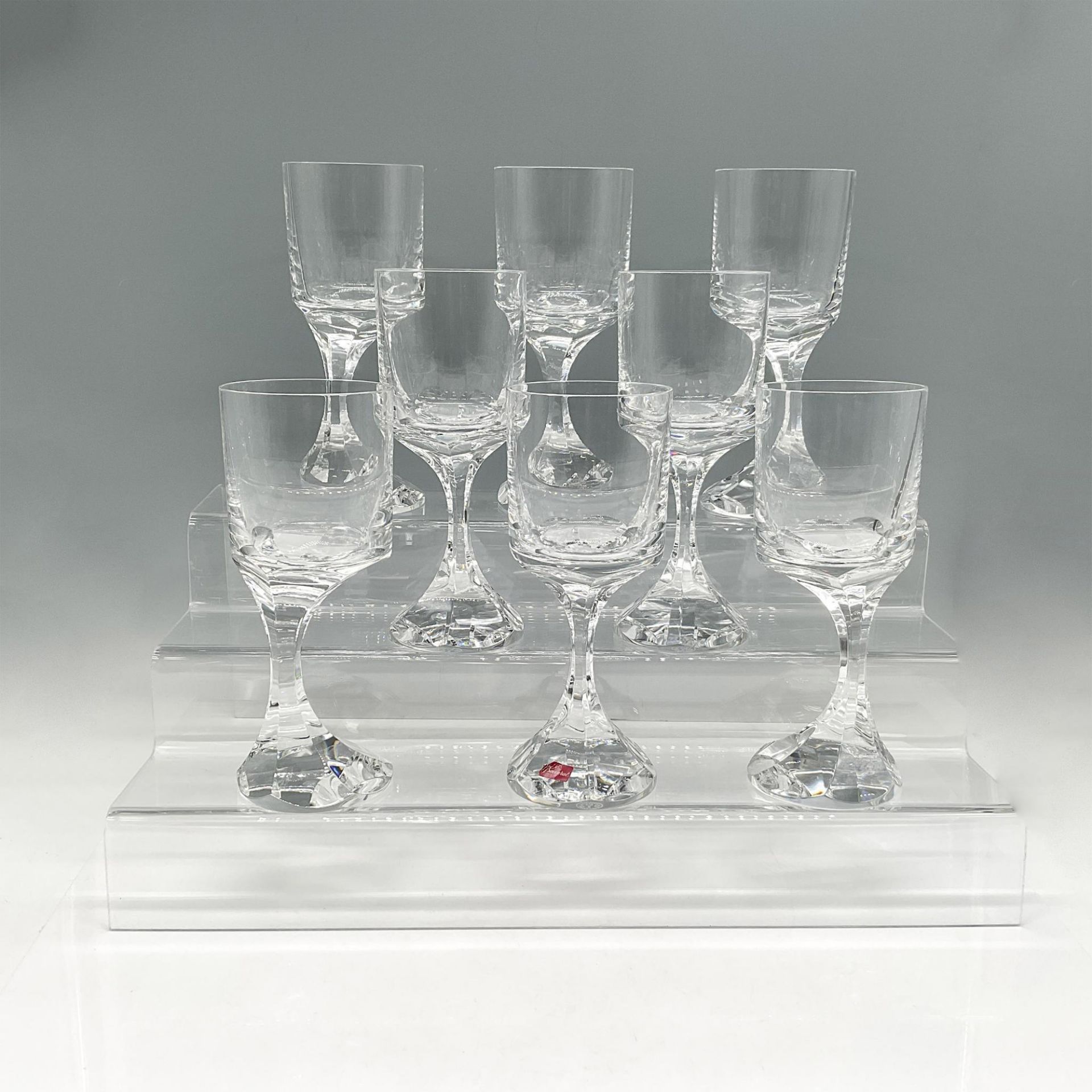 8pc Baccarat Crystal Water Goblet, Narcisse