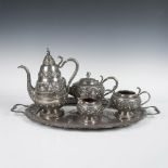 5pc Indian Silver Coffee and Tea Set