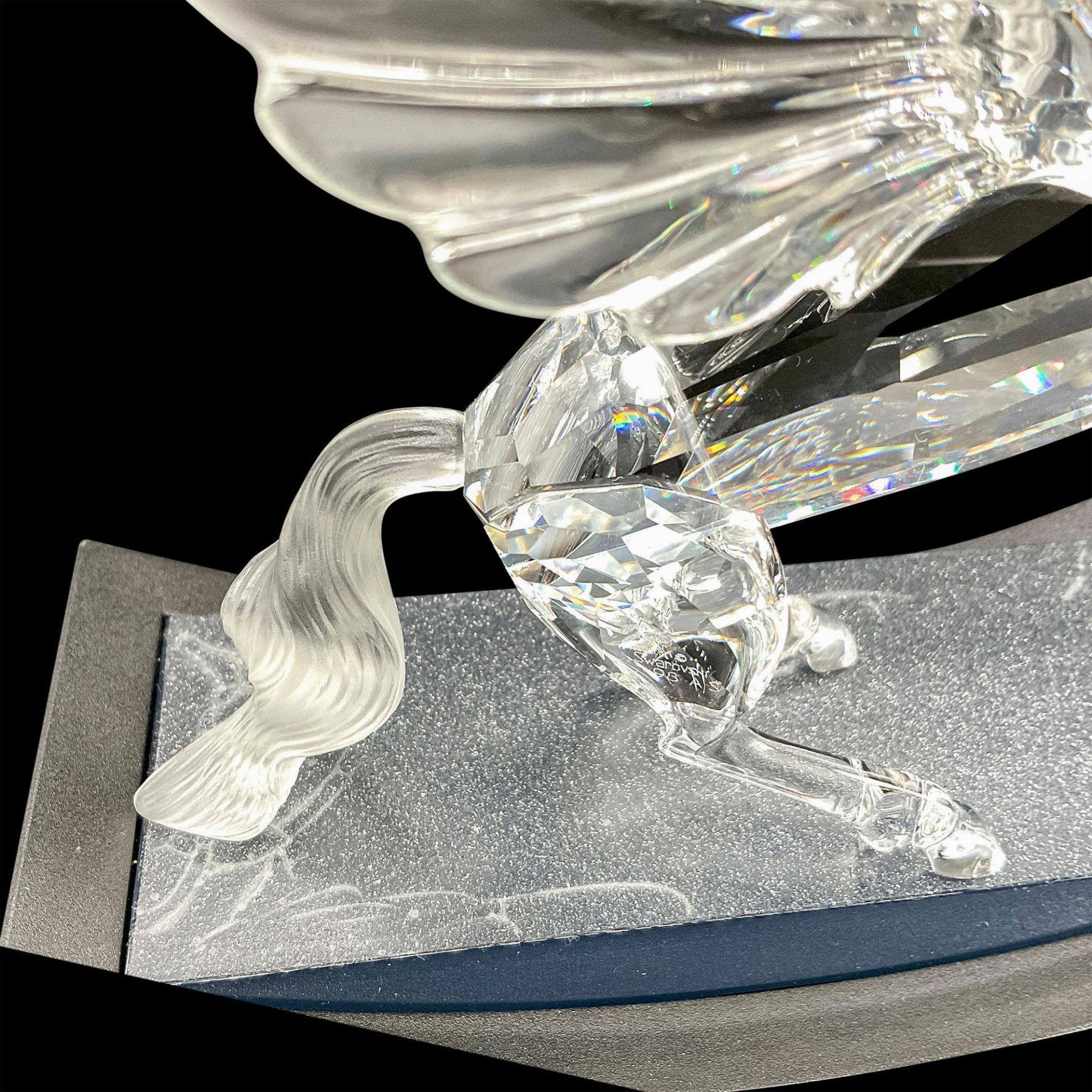 Swarovski Silver CS Figurine, The Pegasus 1998 + Base - Image 3 of 4