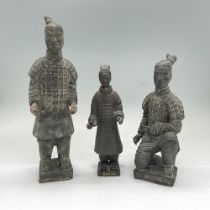 3pc Terracotta Army Warrior Statuettes