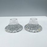 Pair of Baccarat Crystal Candle Holders, Massena