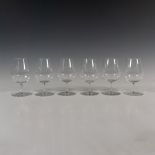 6pc Baccarat Cordial Glasses