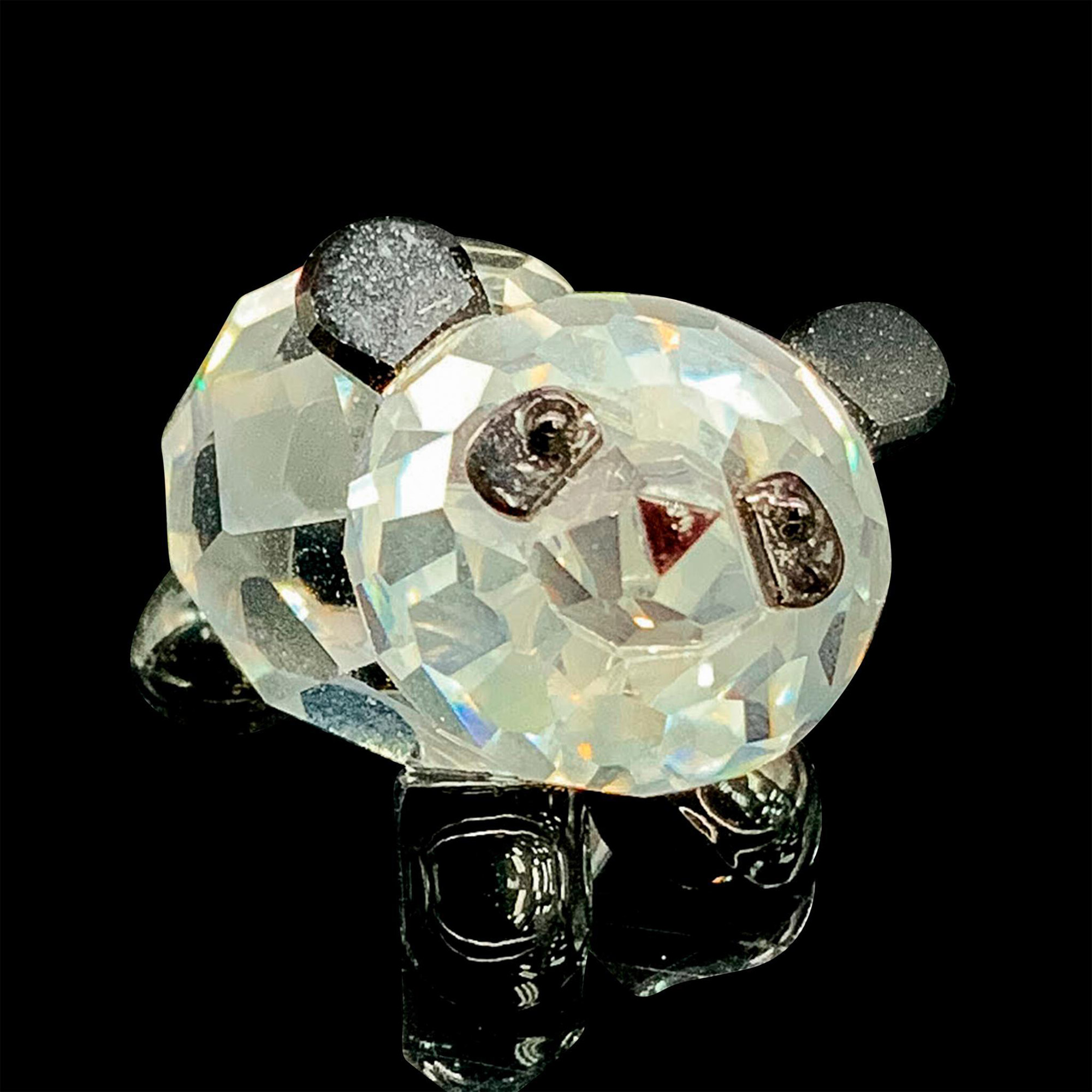 Swarovski Silver Crystal Figurine, Baby Panda