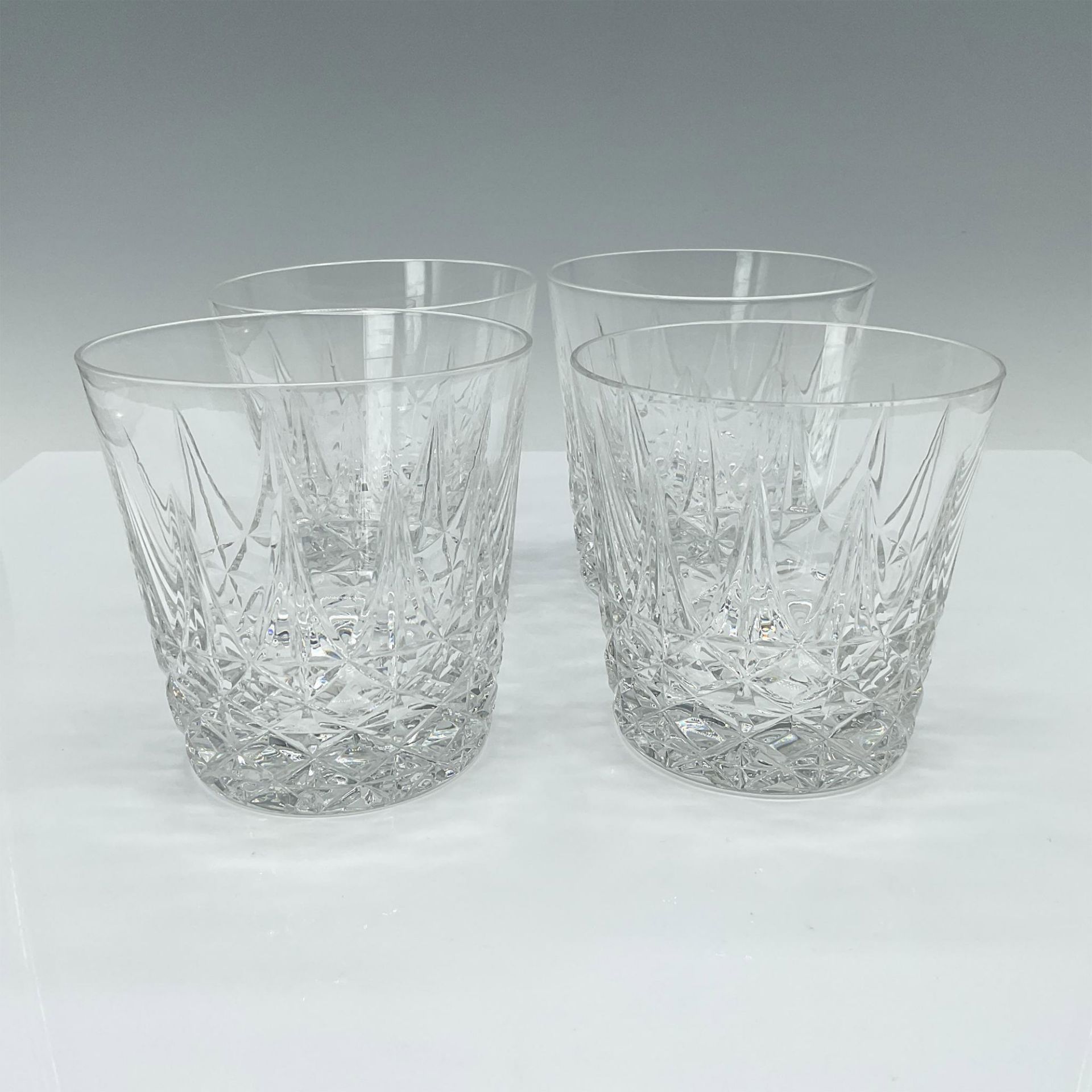 4pc Baccarat Crystal Rocks Glasses - Bild 2 aus 5