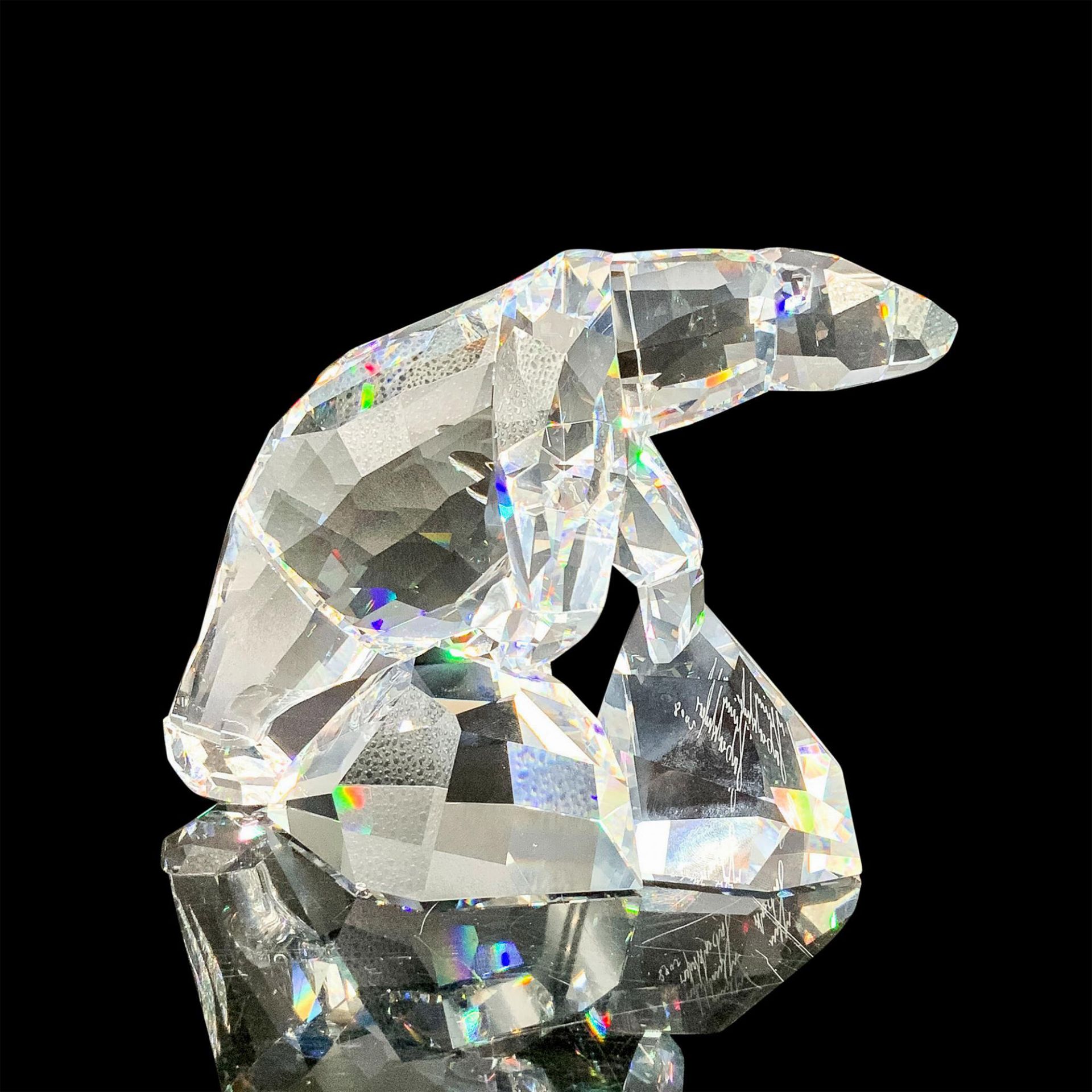 Signed Swarovski Crystal Figurine, Polar Bear Nanuc 837477 - Bild 2 aus 4