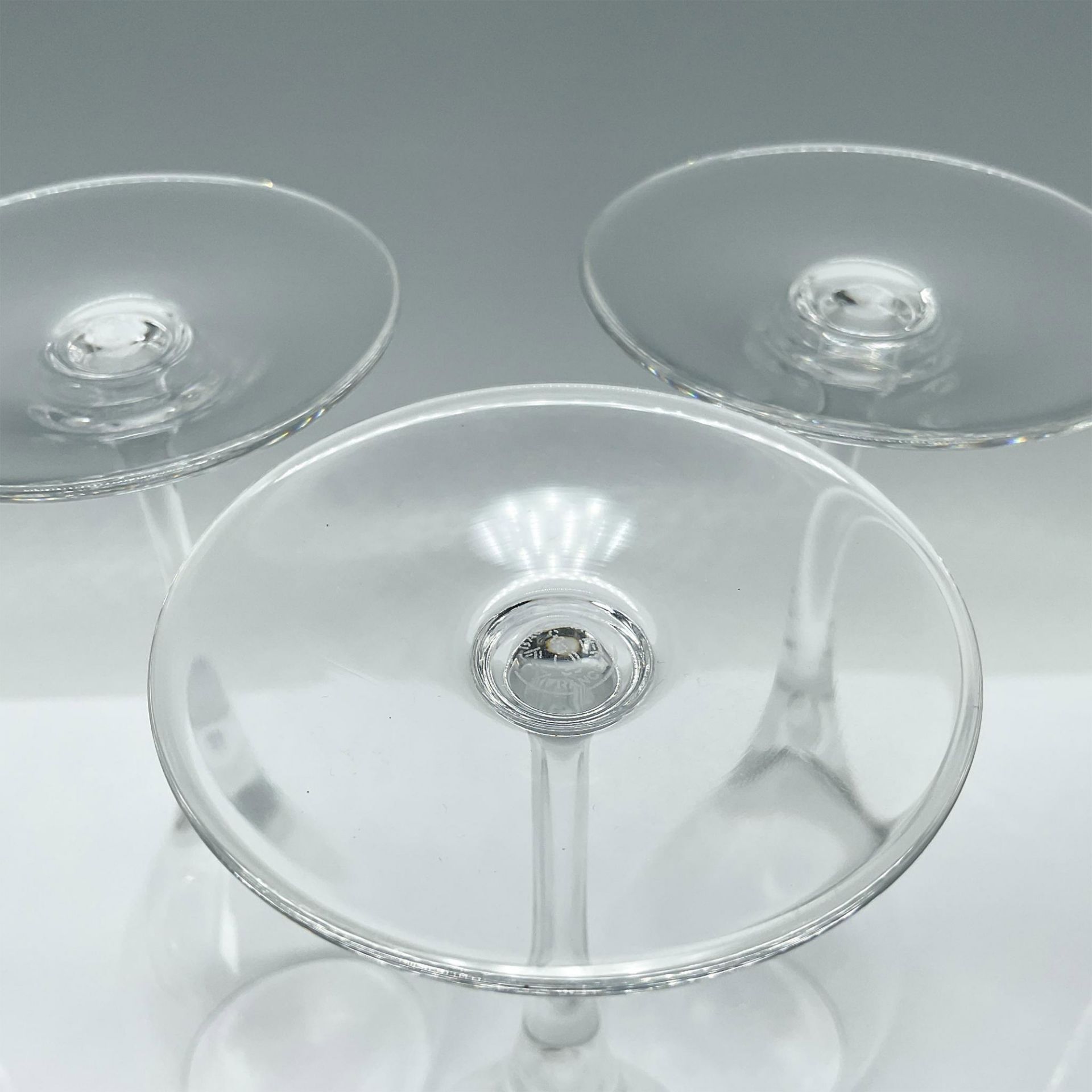 3pc Baccarat Sparkling Wine Glasses - Image 3 of 3