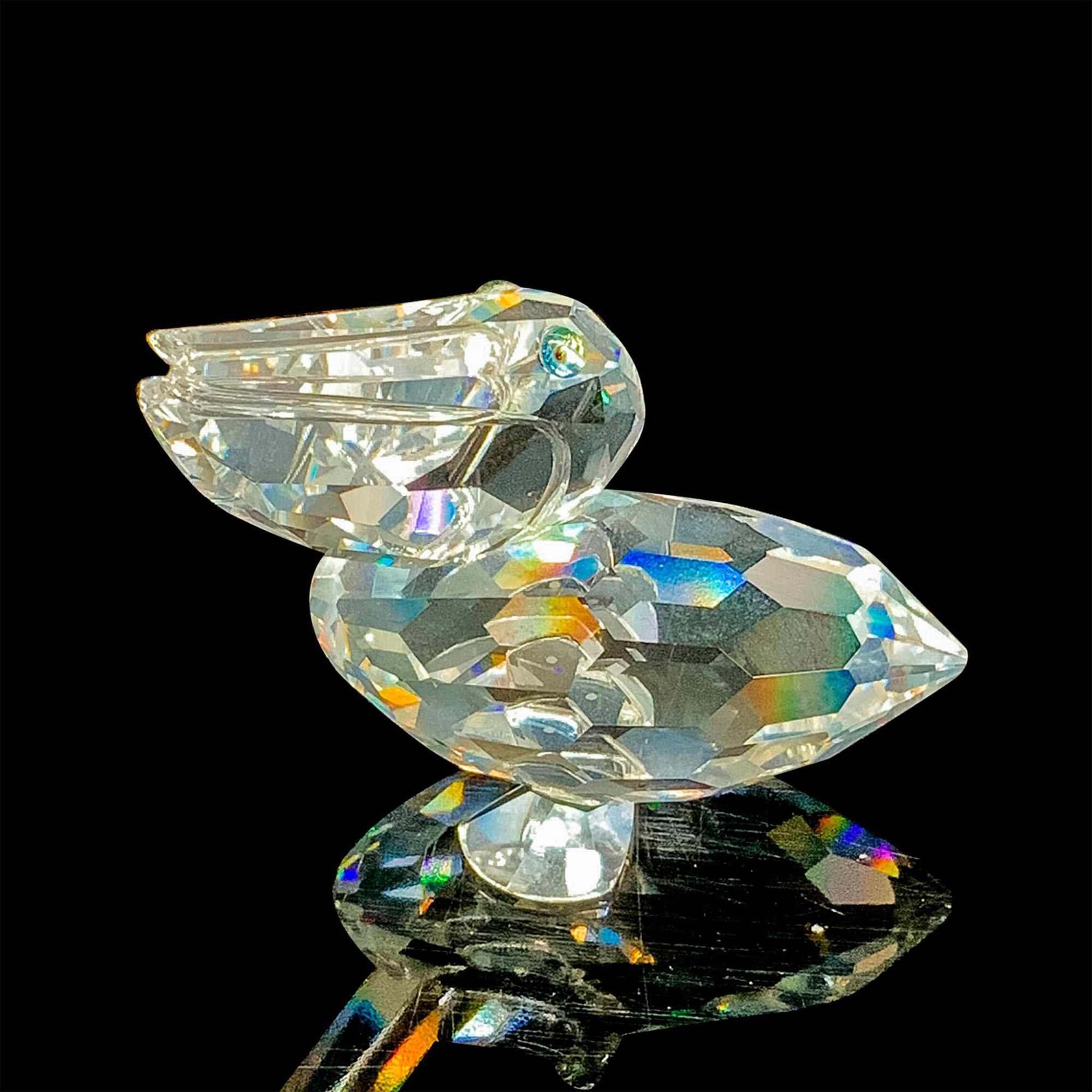 Swarovski Silver Crystal Figurine, Pelican 171899