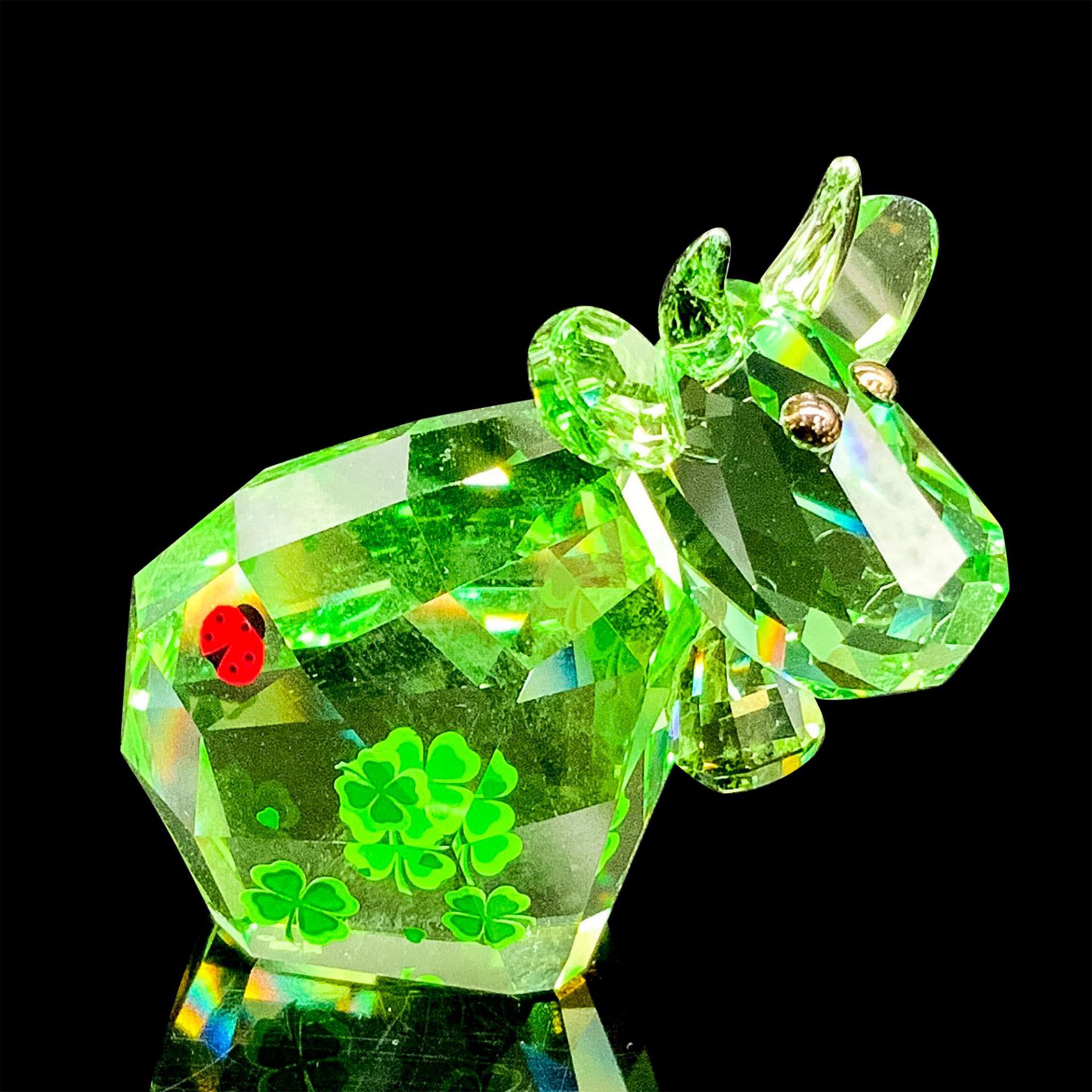 Swarovski Crystal Lovlots Figurine, Lucky Mo Cow