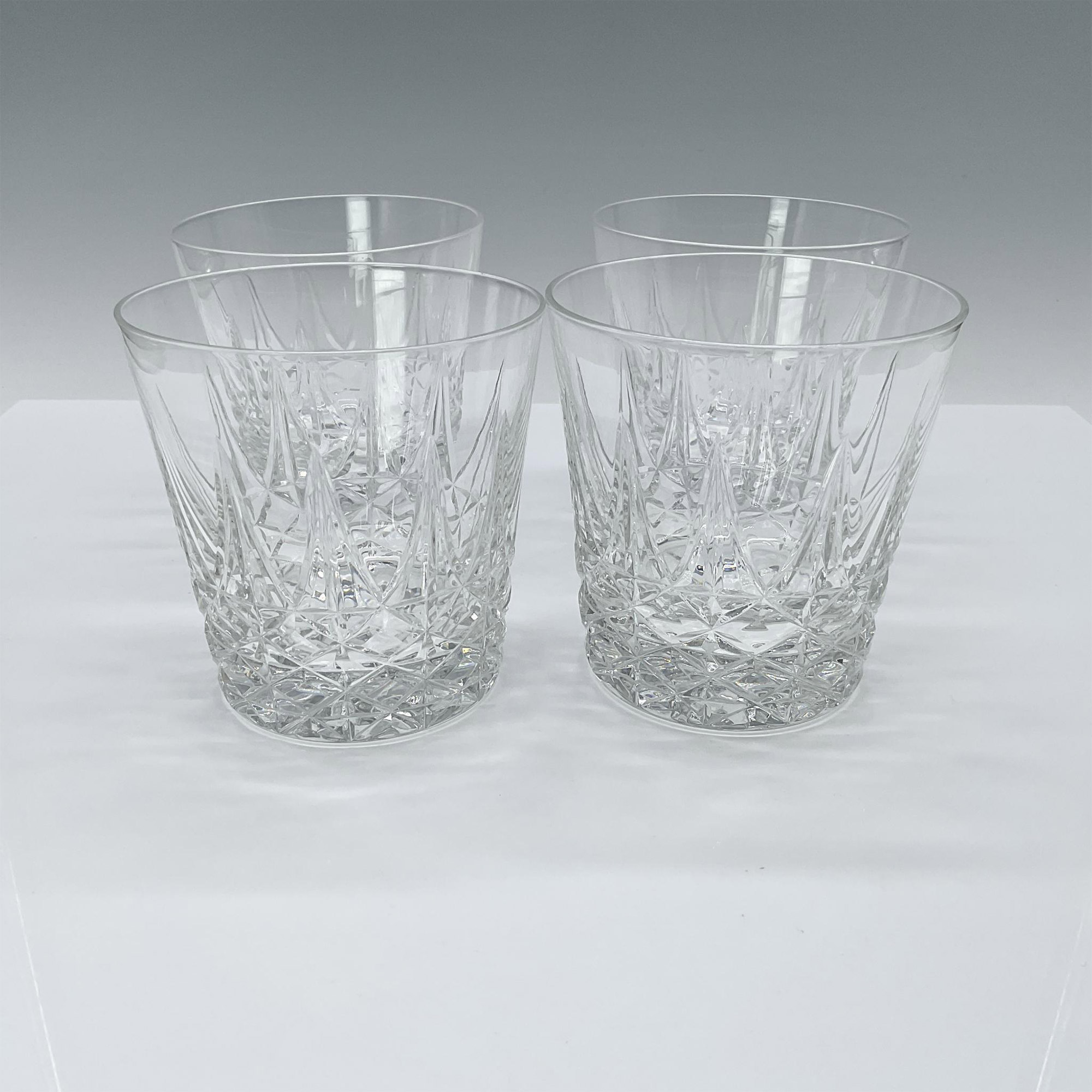 4pc Baccarat Crystal Rocks Glasses - Image 2 of 4
