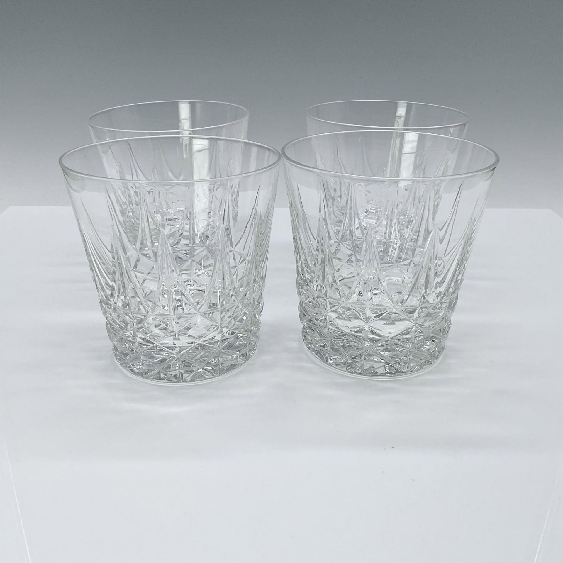 4pc Baccarat Crystal Rocks Glasses - Bild 2 aus 4