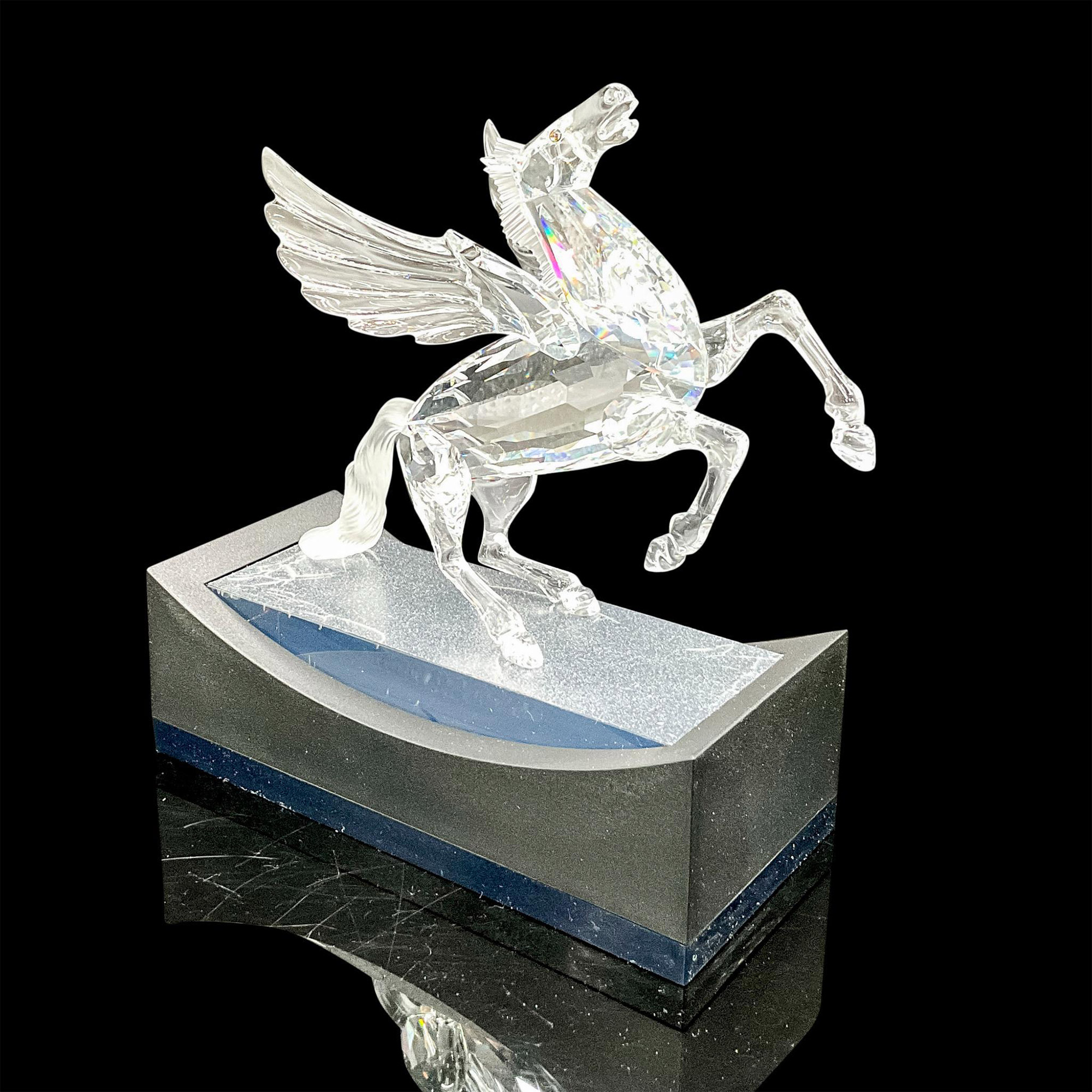 Swarovski Silver CS Figurine, The Pegasus 1998 + Base - Image 2 of 4