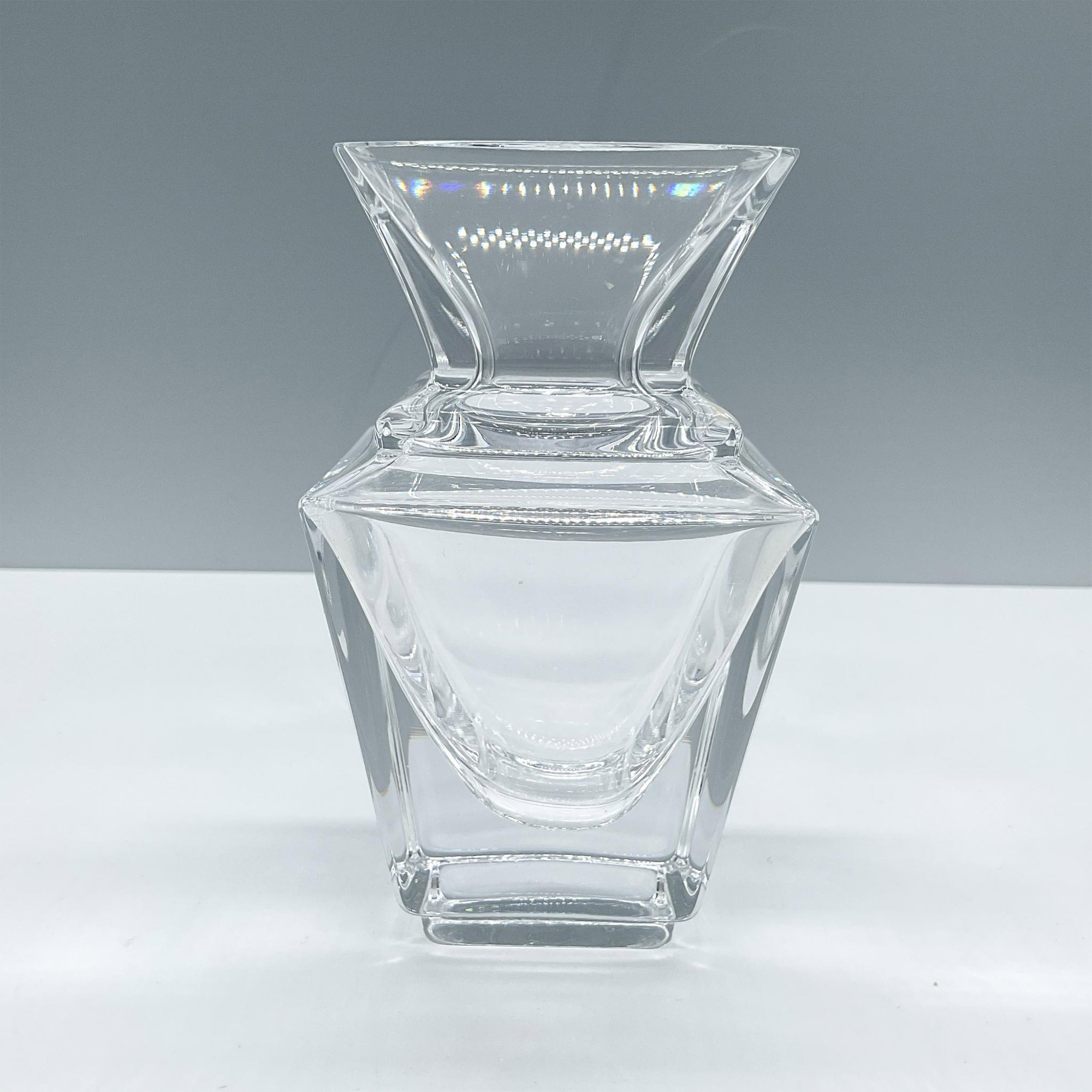 Sevres France Crystal Vase, Square