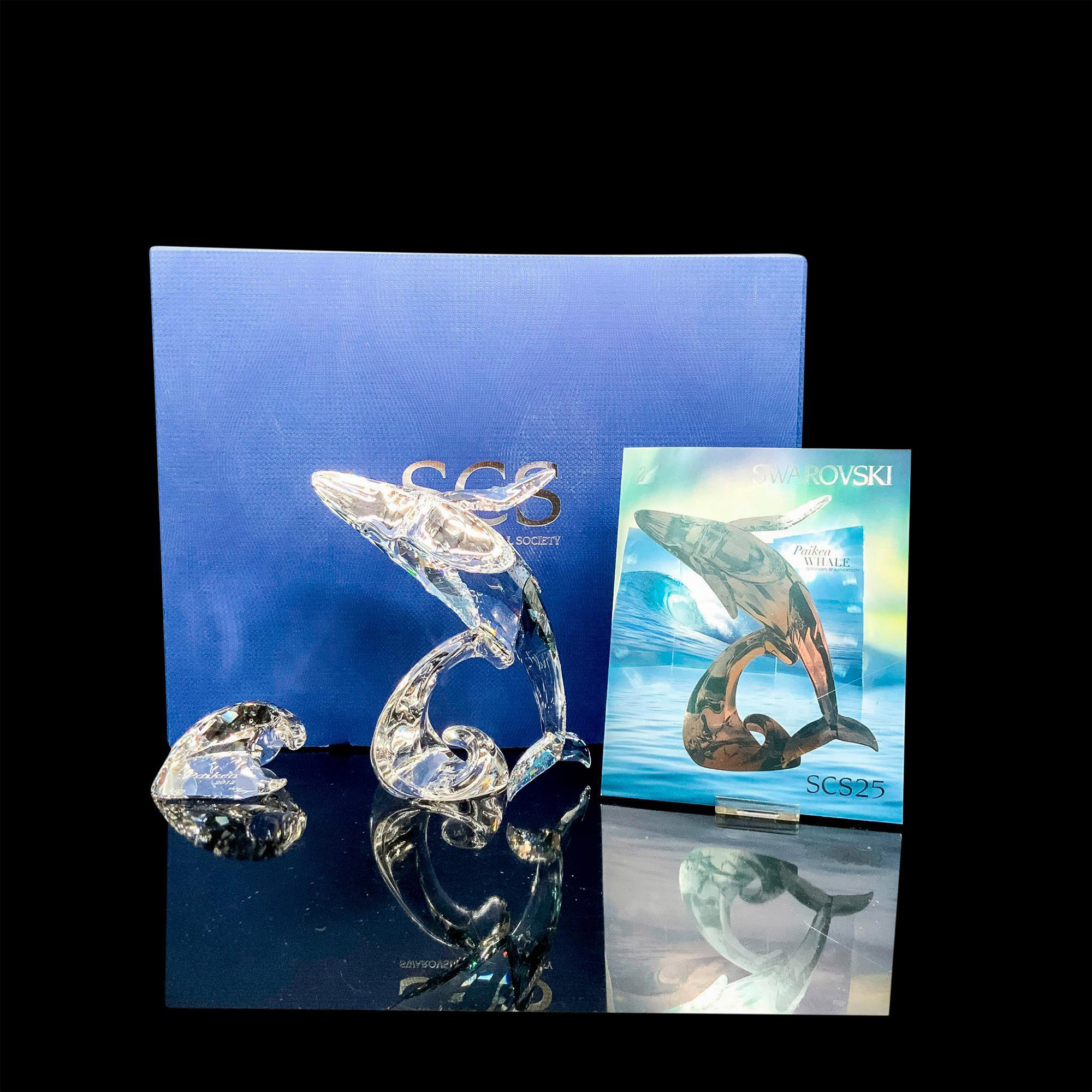 Swarovski Crystal Figurine and Plaque, Paikea Whale 1095228 - Image 4 of 4