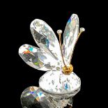 Swarovski Crystal Figurine, Butterfly with Gold Antennae