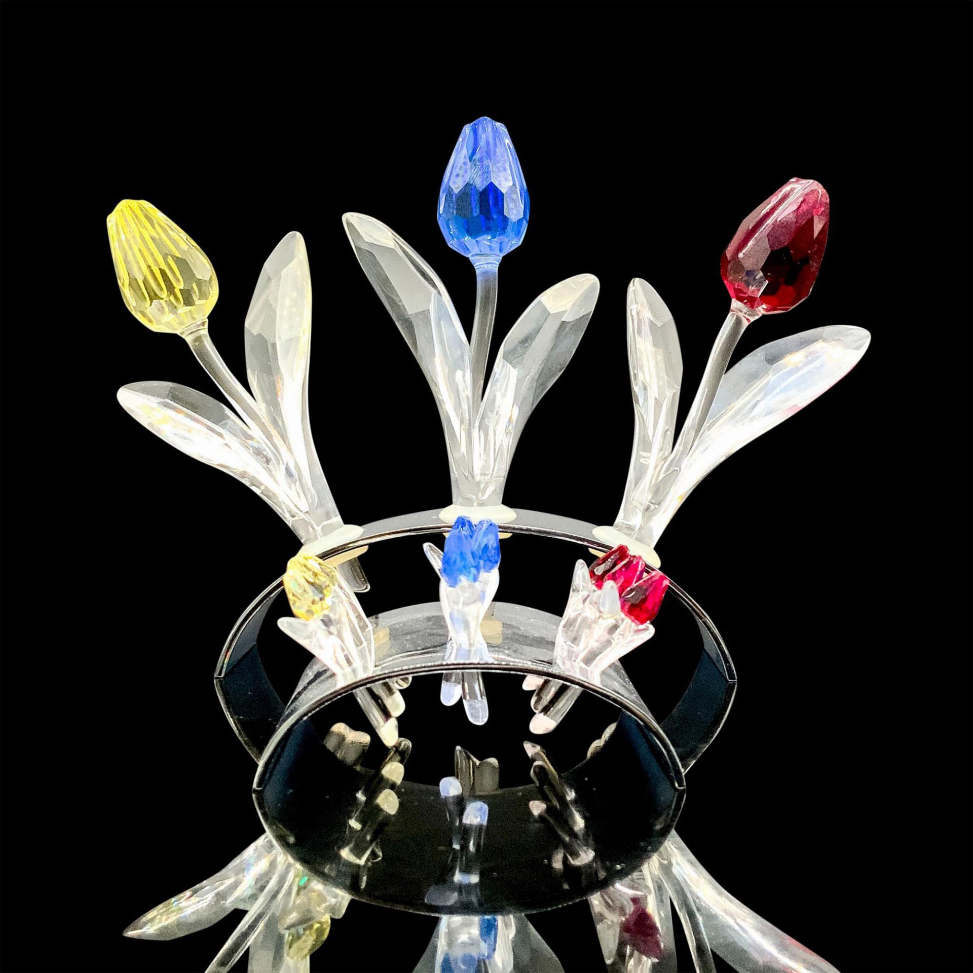 14pc Swarovski Crystal Figures and Stands, Tulips - Image 3 of 4