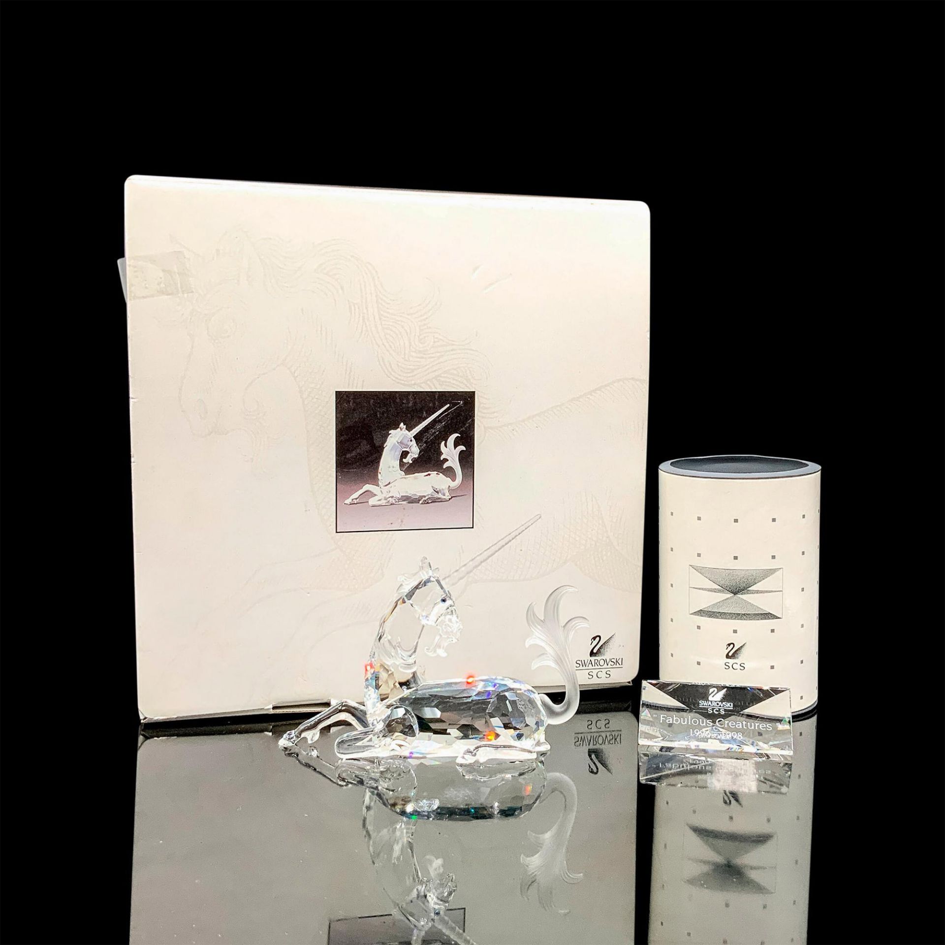 Swarovski Crystal Figurine and Plaque, Unicorn 191727 - Bild 4 aus 5