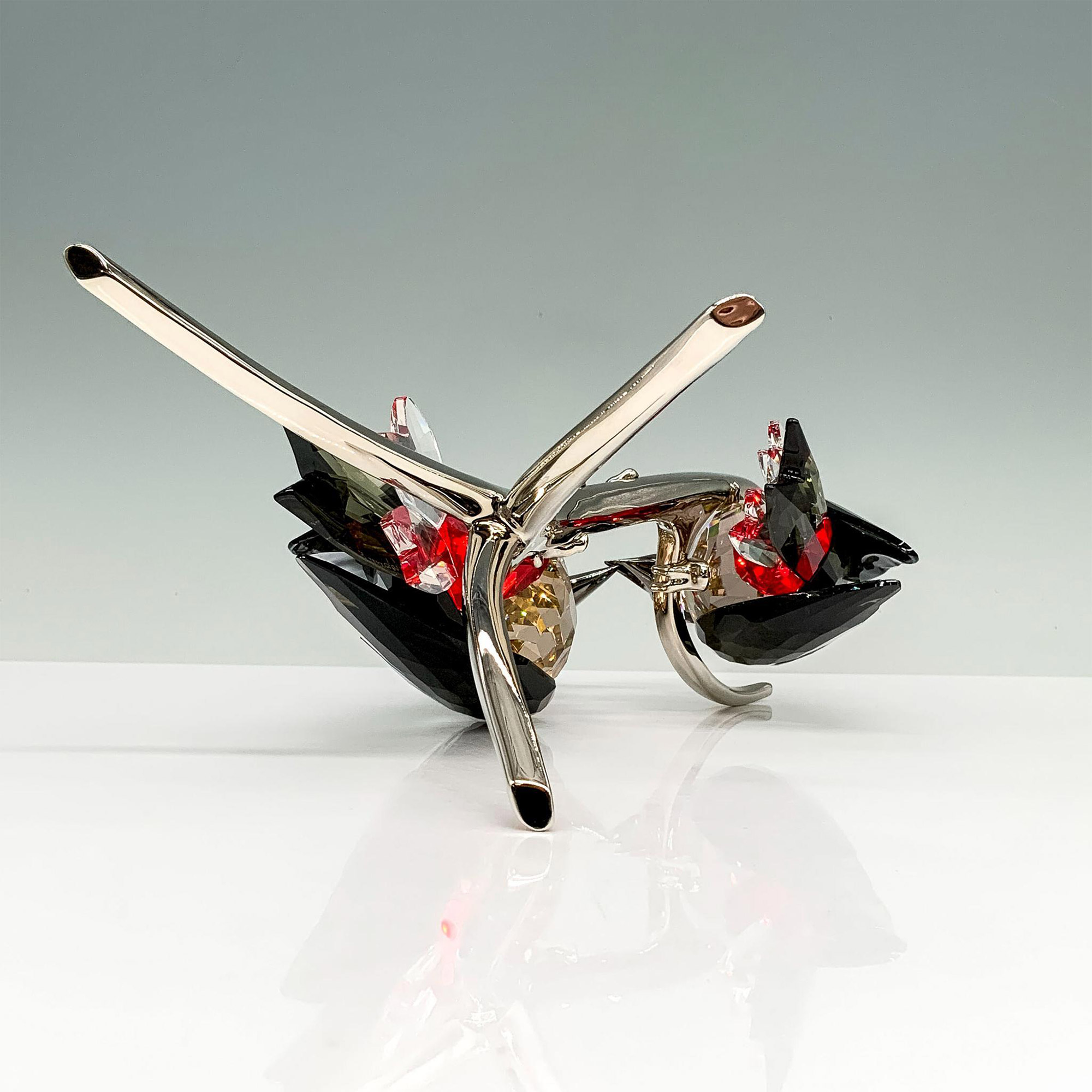 Signed Swarovski Crystal Figurine, Woodpeckers 957562 - Image 3 of 4