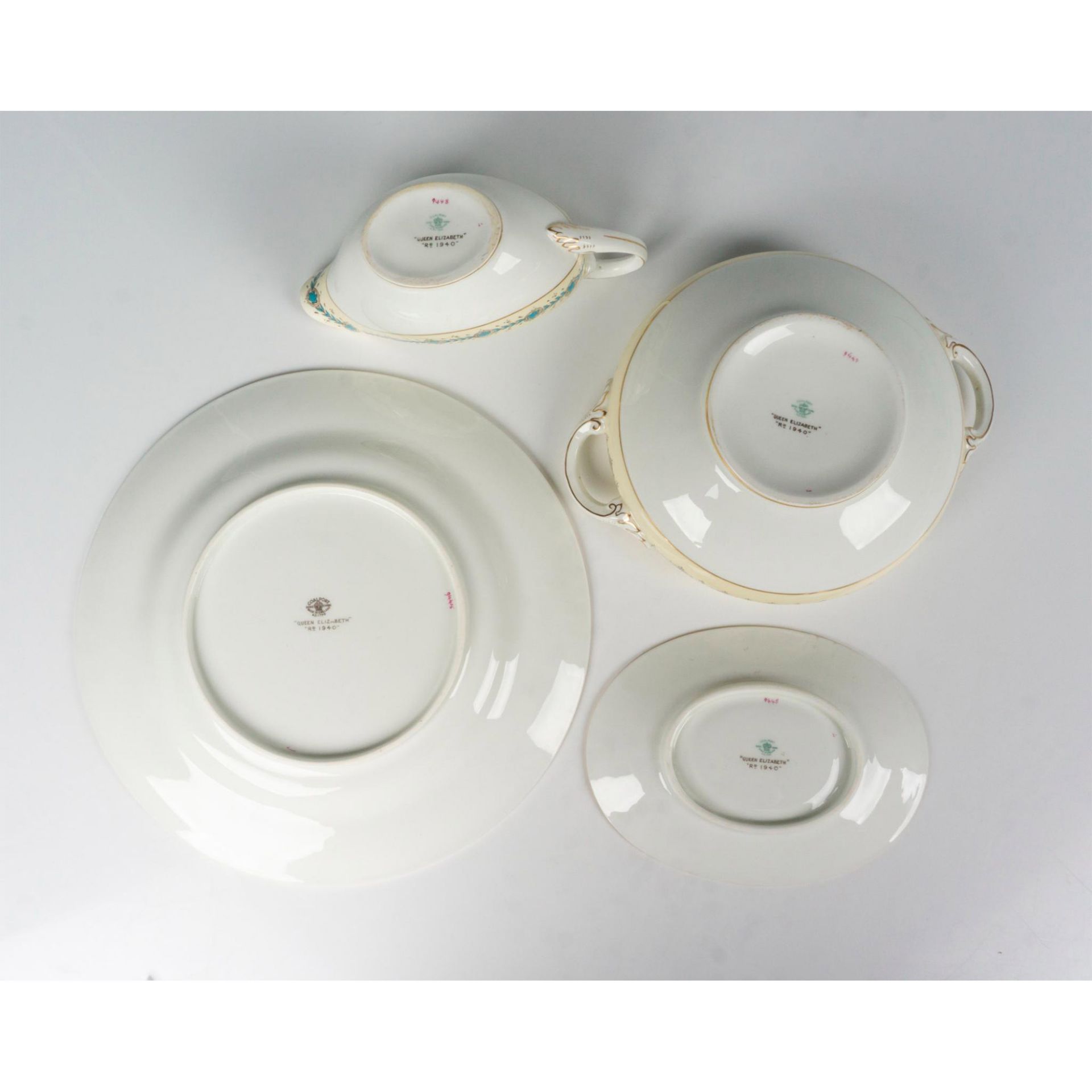 6pc Coalport Bone China Serverware, Queen Elizabeth - Bild 3 aus 3