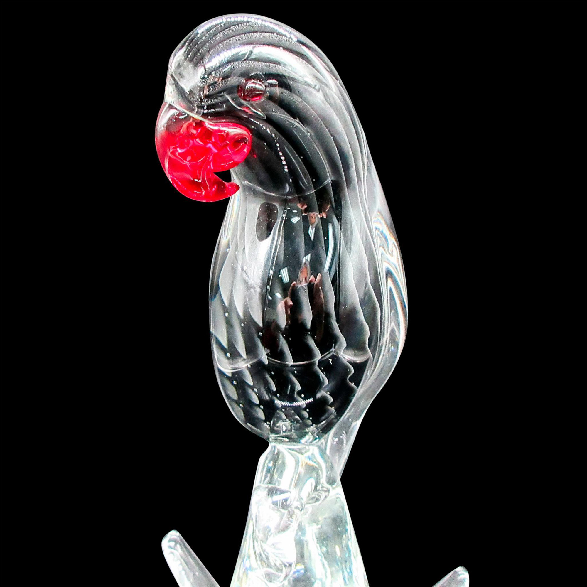 Murano Glass Bird Sculpture - Image 4 of 4