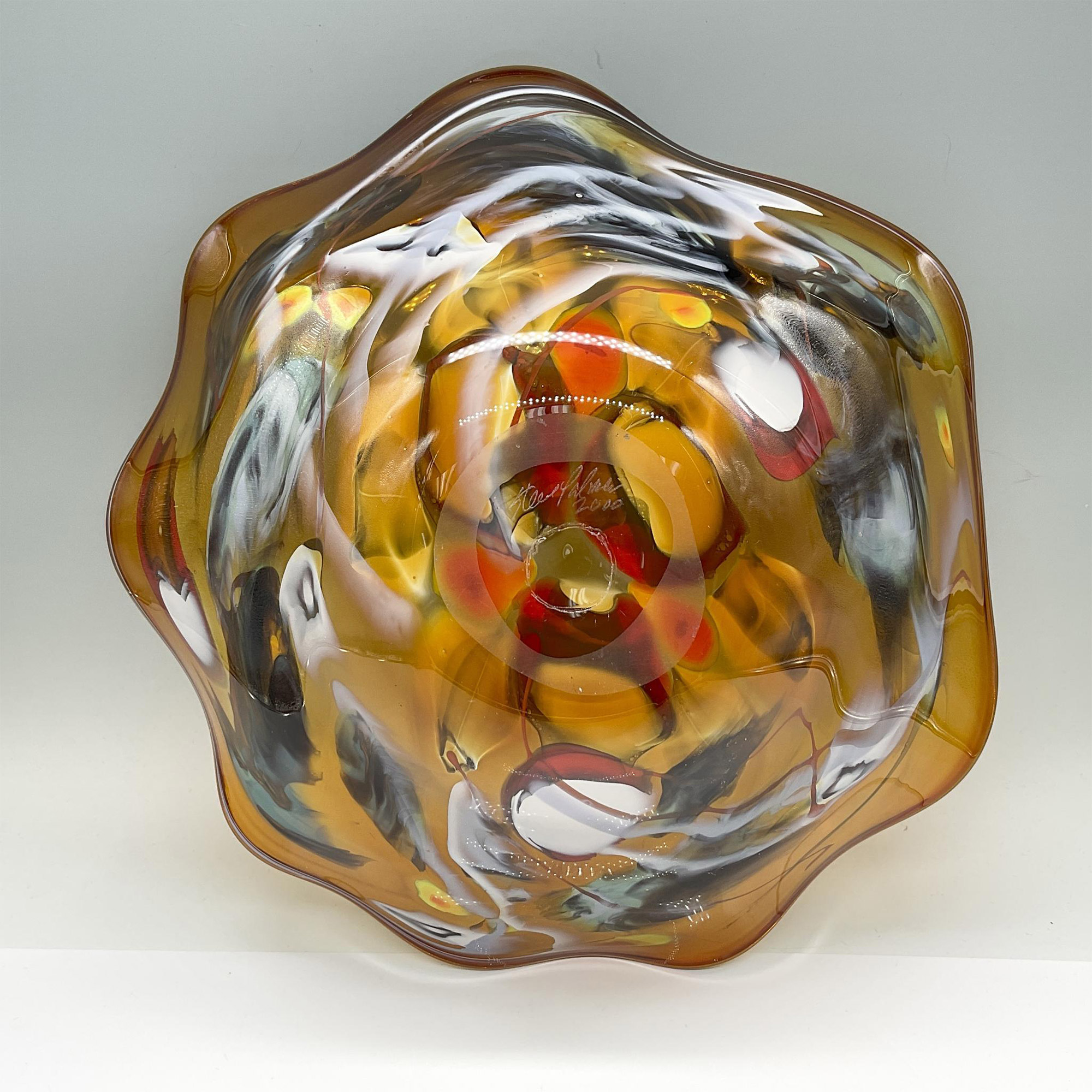 Steve Palmer Star Glass Works Design Bowl, Signed - Image 3 of 4