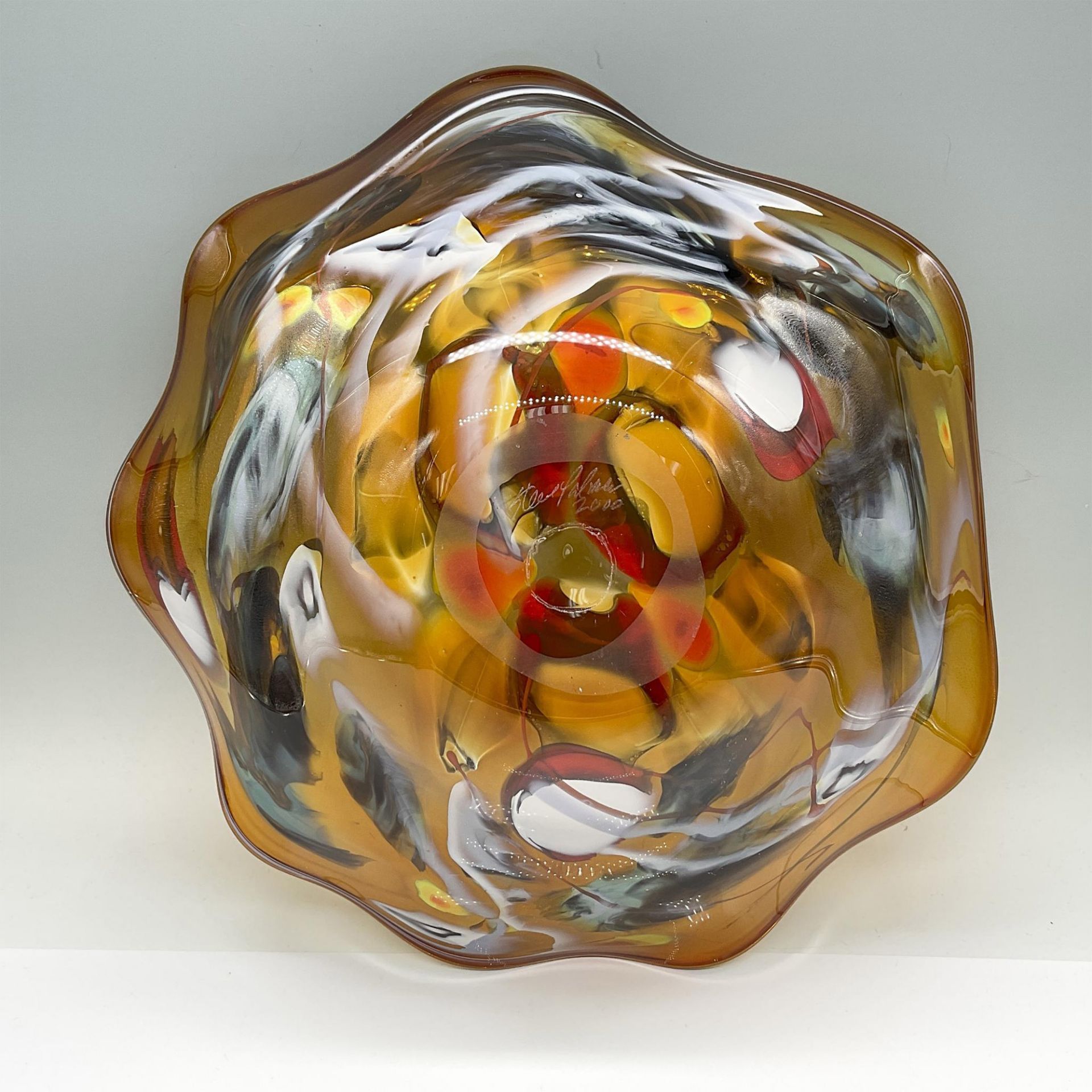 Steve Palmer Star Glass Works Design Bowl, Signed - Bild 3 aus 4