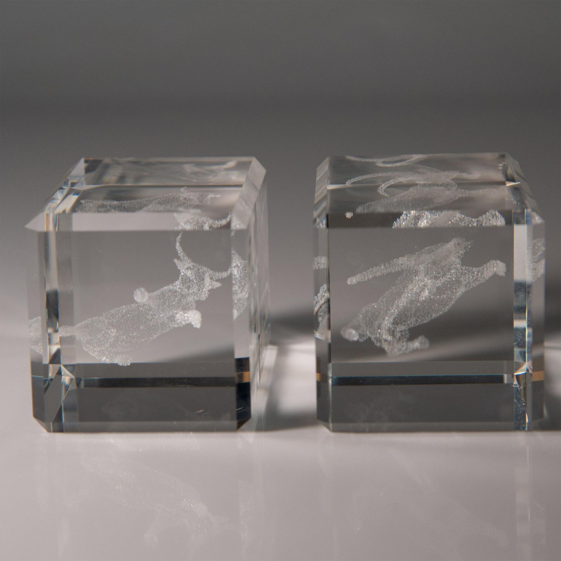 Pair of Ox and Goat Laser Paperweights - Image 4 of 4