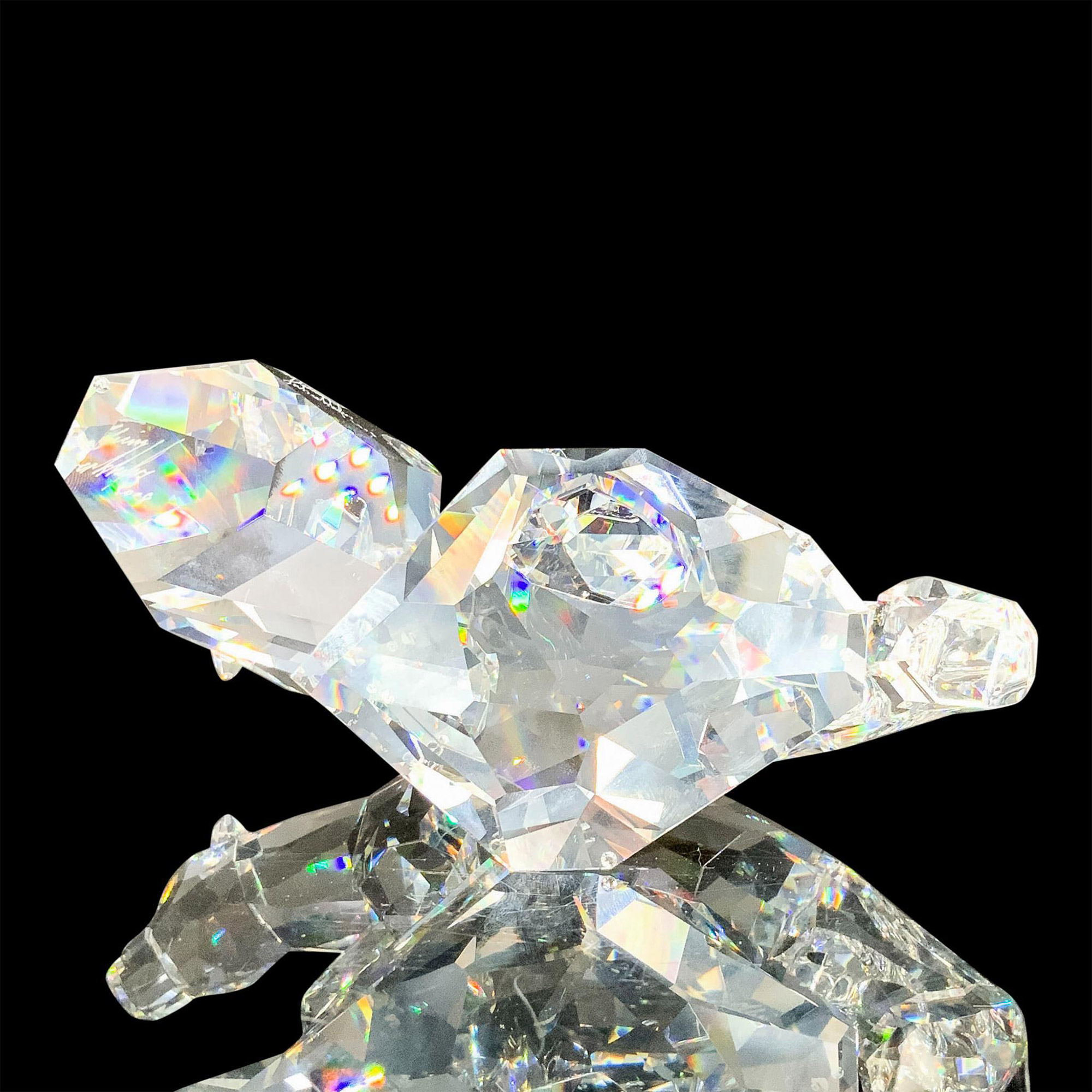 Signed Swarovski Crystal Figurine, Polar Bear Nanuc 837477 - Image 3 of 4